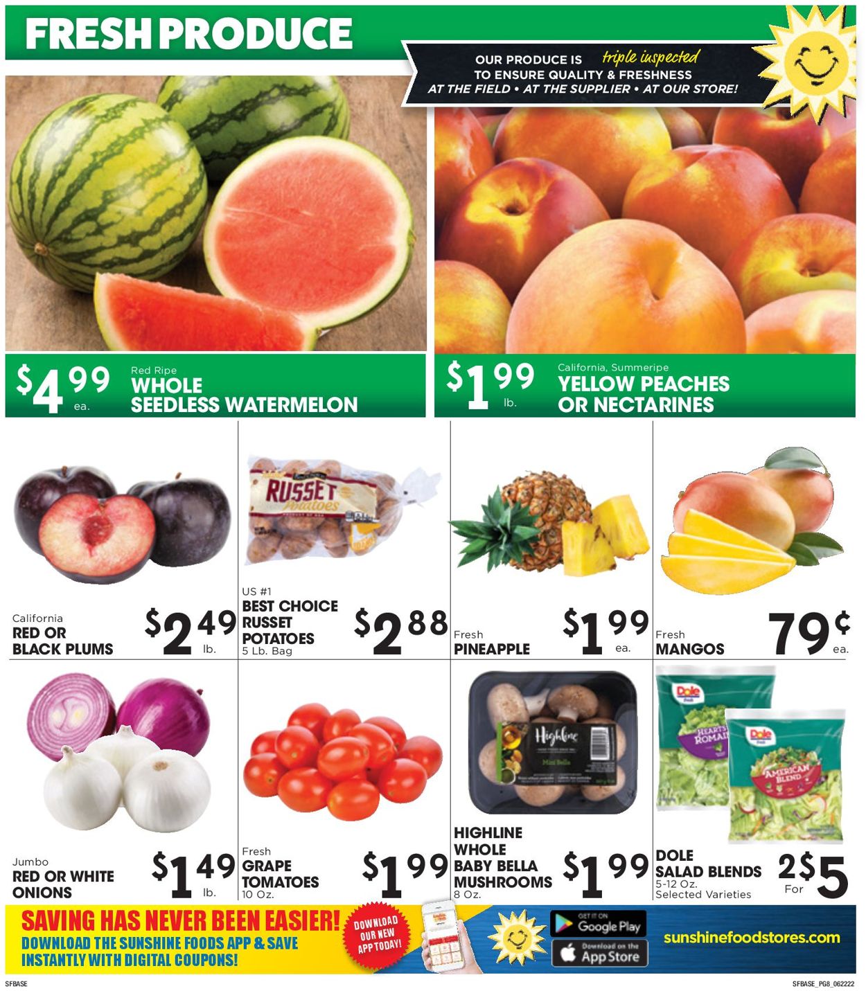 Sunshine Foods Weekly Ad Circular - valid 06/22-06/28/2022 (Page 8)
