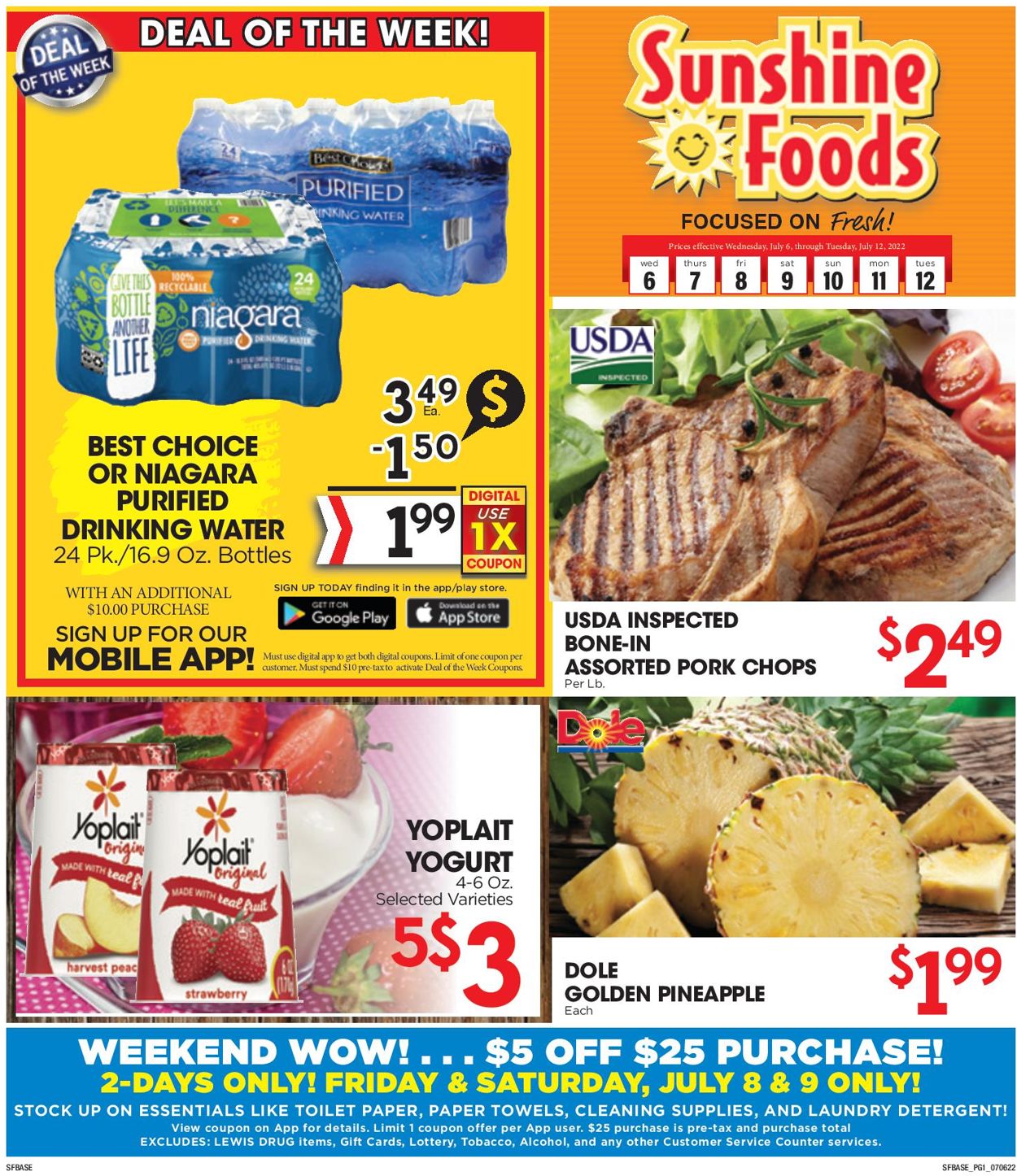 Sunshine Foods Weekly Ad Circular - valid 07/06-07/12/2022