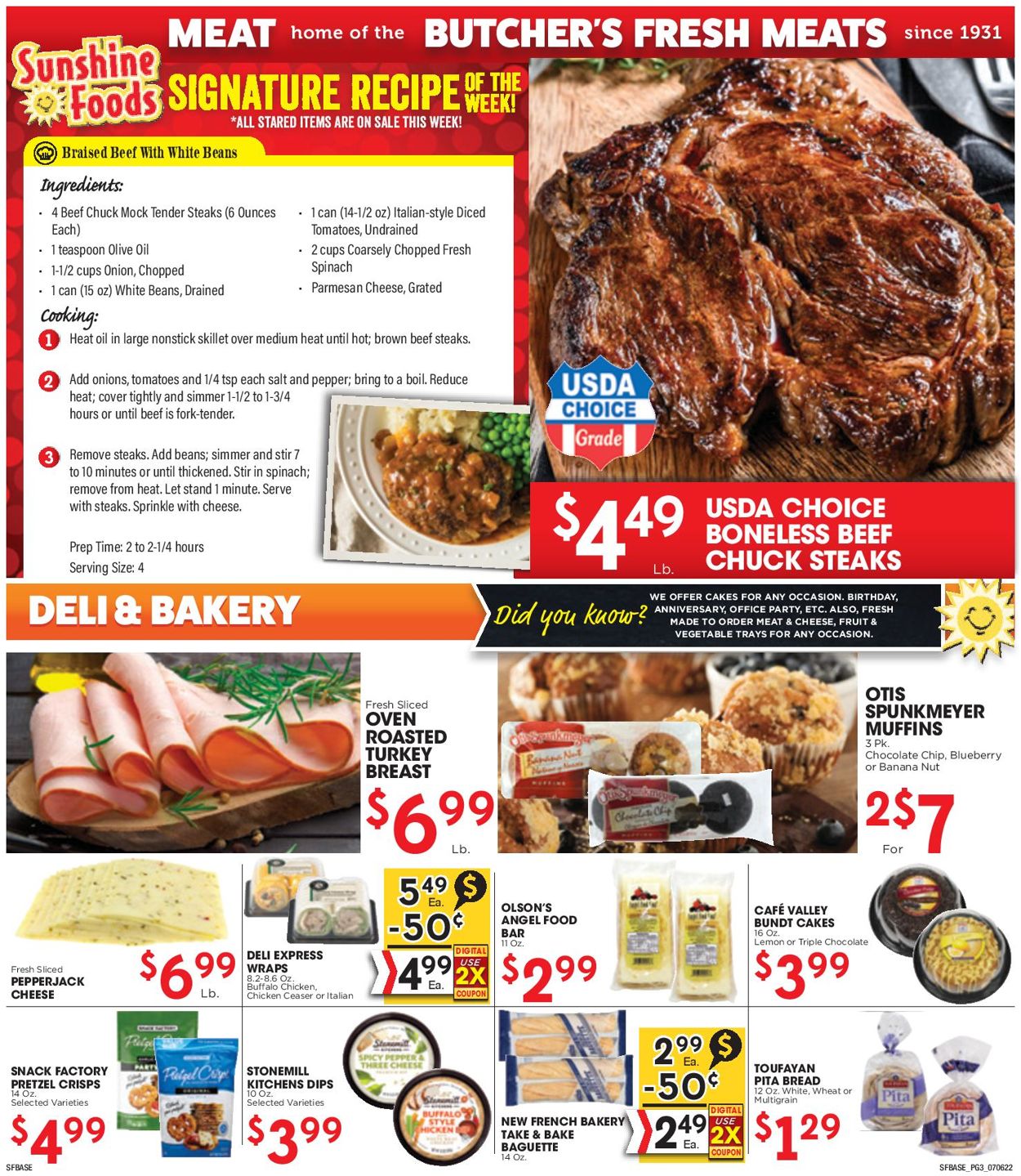 Sunshine Foods Weekly Ad Circular - valid 07/06-07/12/2022 (Page 3)
