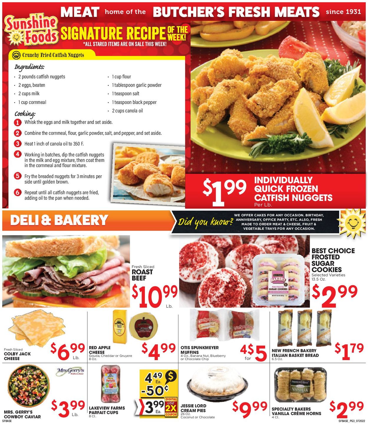 Sunshine Foods Weekly Ad Circular - valid 07/20-07/26/2022 (Page 3)