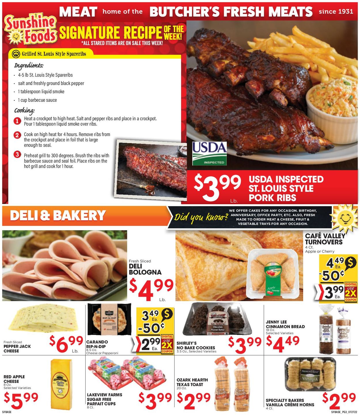 Sunshine Foods Weekly Ad Circular - valid 07/27-08/02/2022 (Page 3)