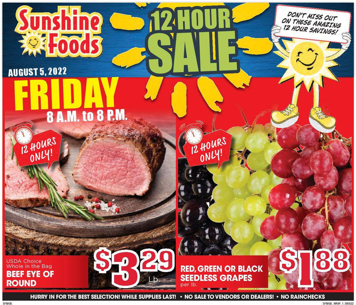 Sunshine Foods Weekly Ad Circular - valid 08/03-08/09/2022 (Page 9)