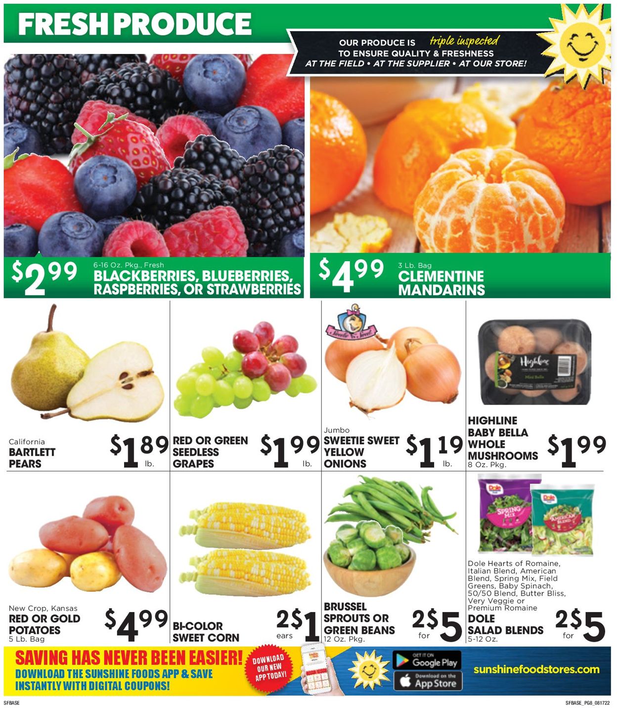 Sunshine Foods Weekly Ad Circular - valid 08/17-08/23/2022 (Page 8)