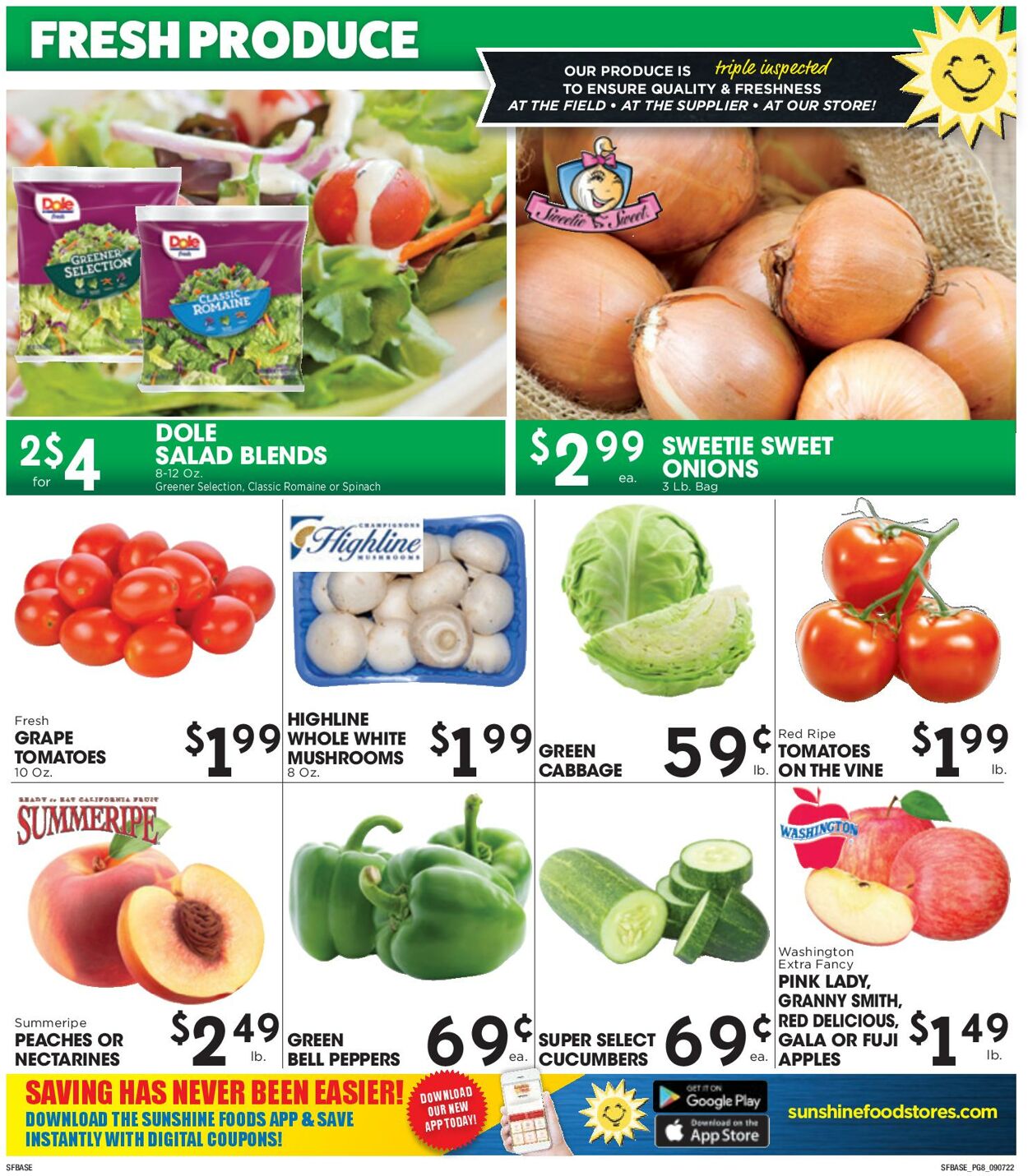 Sunshine Foods Weekly Ad Circular - valid 09/07-09/13/2022 (Page 8)