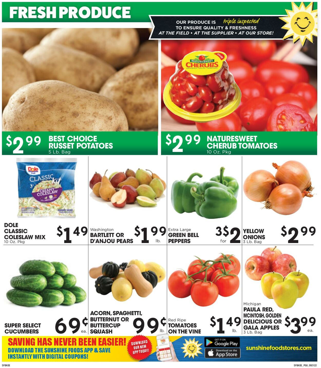 Sunshine Foods Weekly Ad Circular - valid 09/21-09/27/2022 (Page 8)