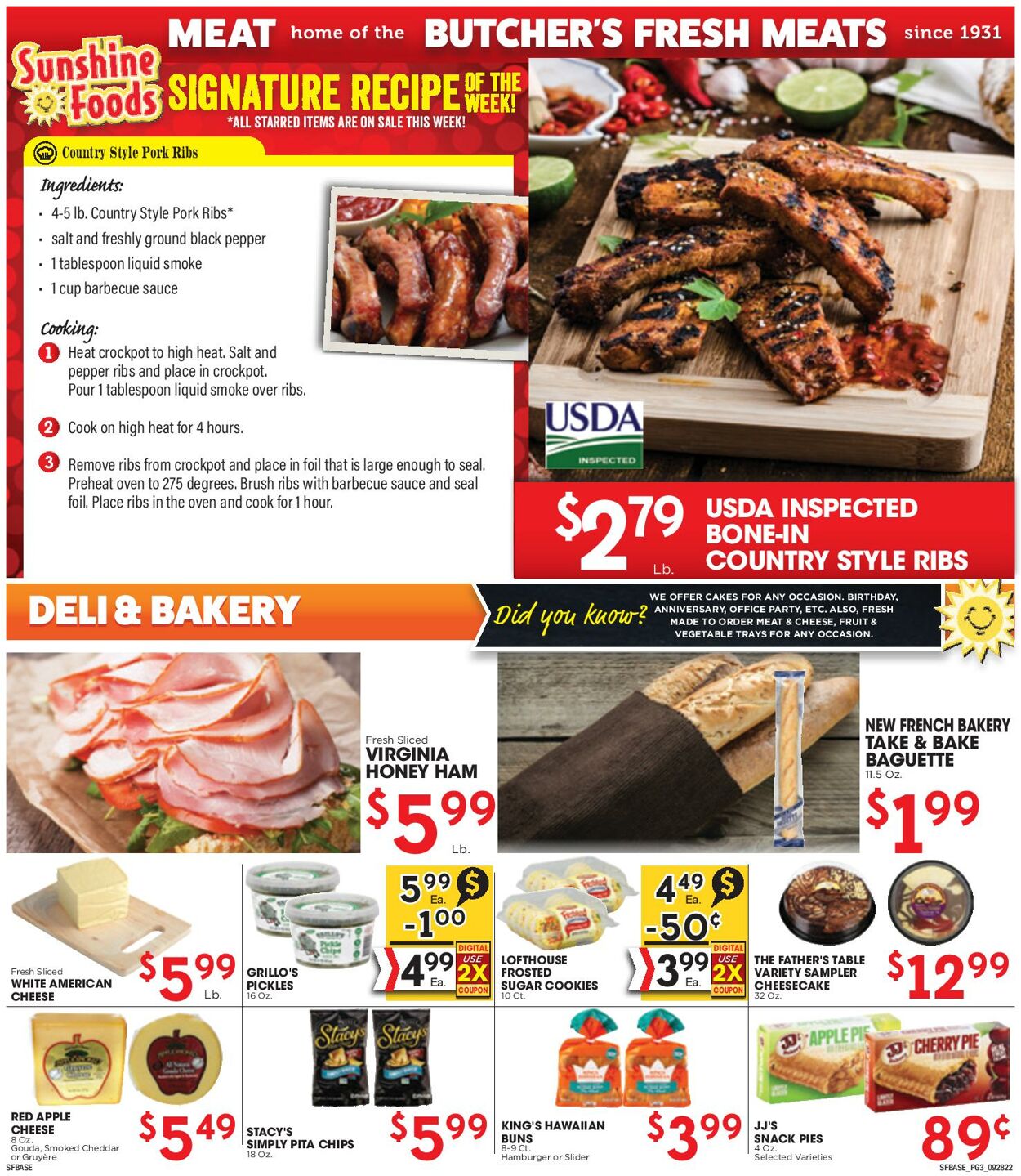 Sunshine Foods Weekly Ad Circular - valid 09/28-10/04/2022 (Page 4)