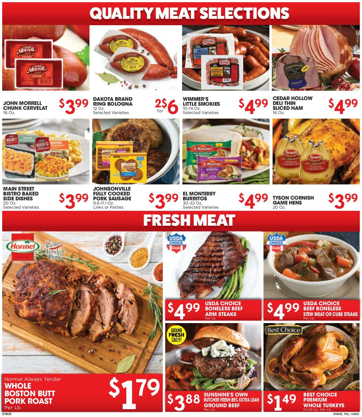 Sunshine Foods Weekly Ad Circular - valid 11/09-11/15/2022 (Page 2)
