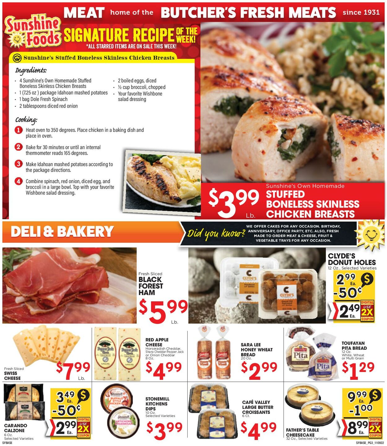 Sunshine Foods Weekly Ad Circular - valid 11/09-11/15/2022 (Page 3)
