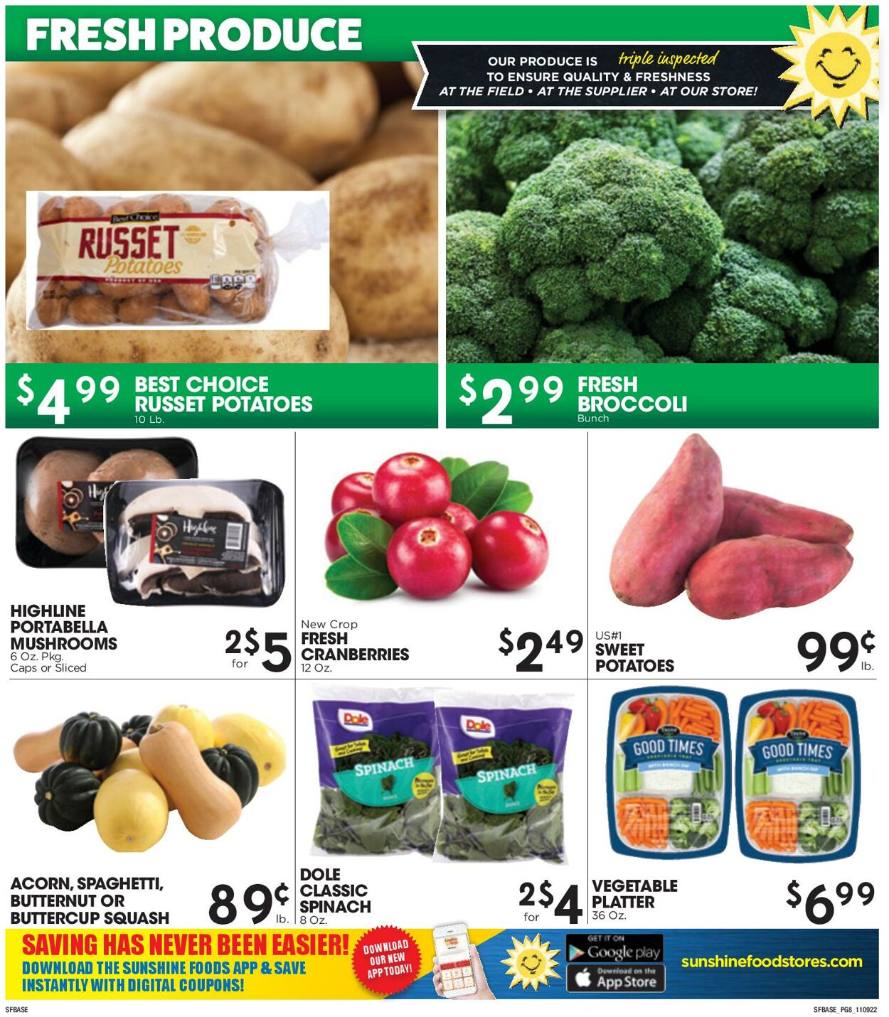Sunshine Foods Weekly Ad Circular - valid 11/09-11/15/2022 (Page 8)