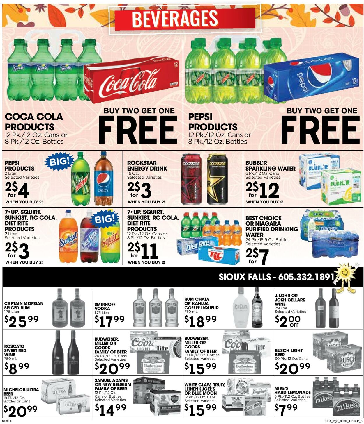 Sunshine Foods Weekly Ad Circular - valid 11/16-11/29/2022 (Page 6)