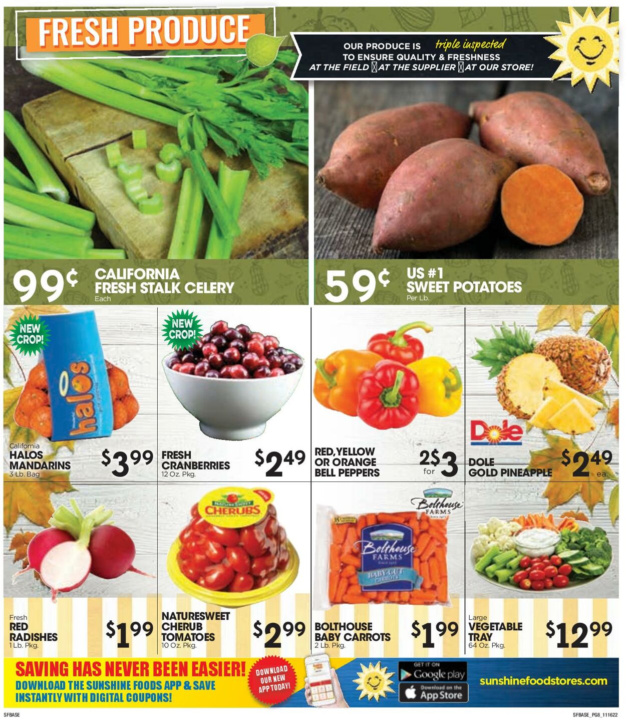 Sunshine Foods Weekly Ad Circular - valid 11/16-11/29/2022 (Page 8)