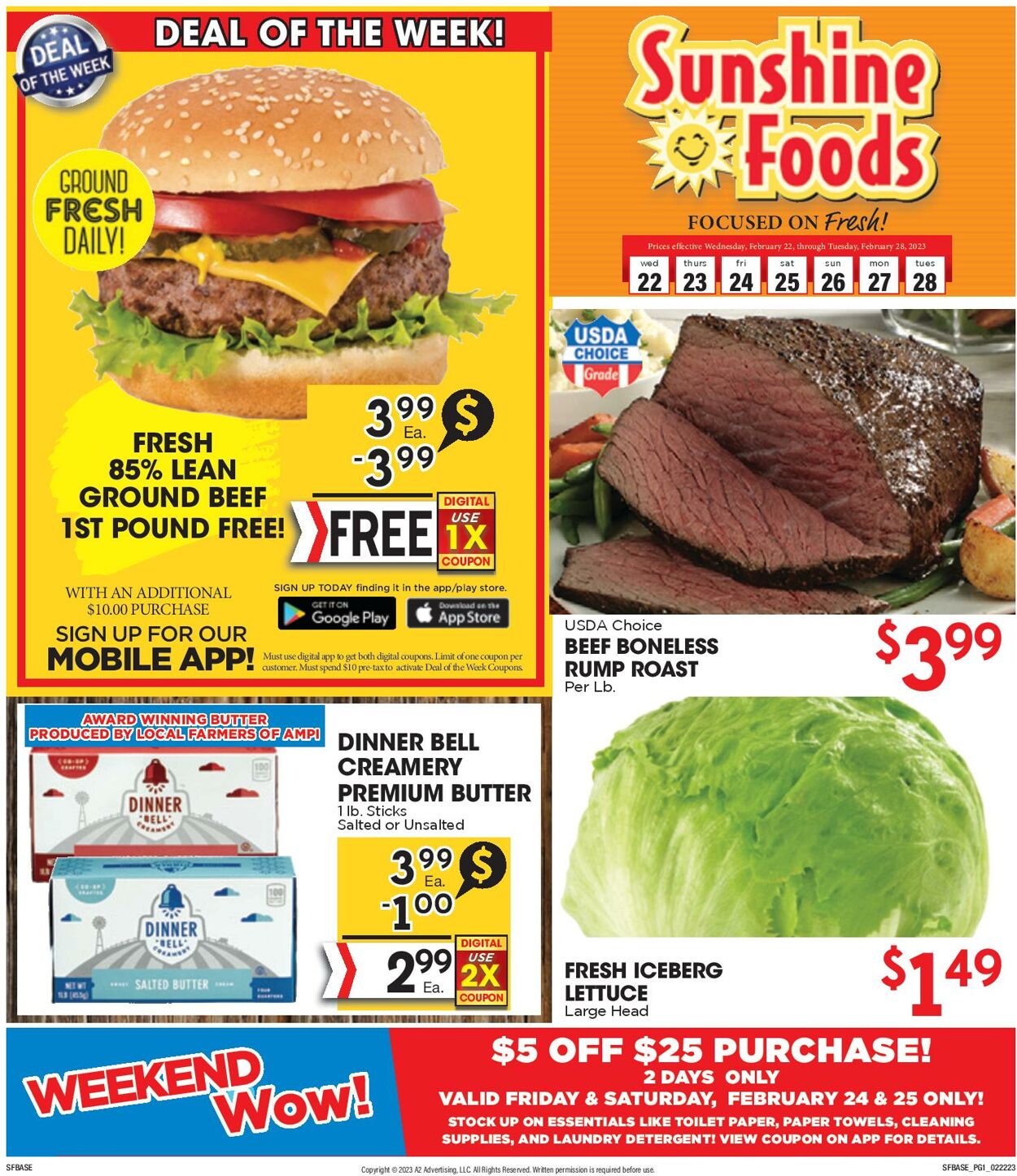 Sunshine Foods Weekly Ad Circular - valid 02/22-03/01/2023