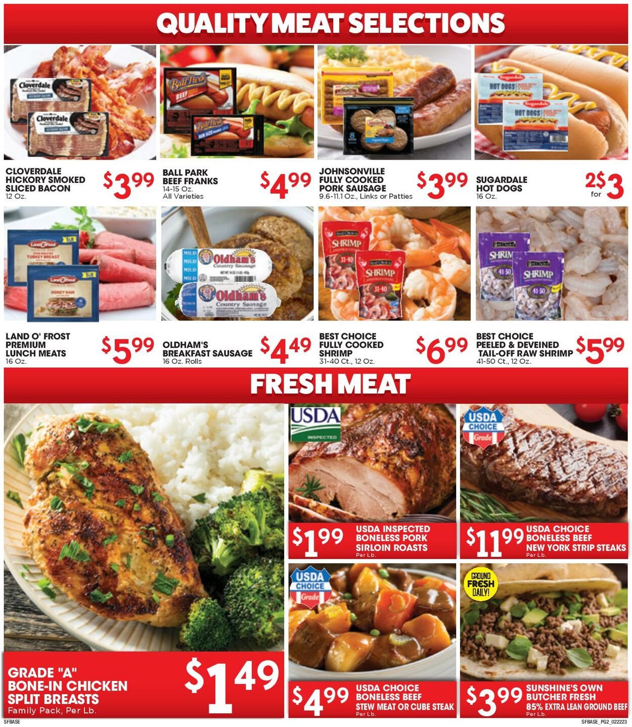 Sunshine Foods Weekly Ad Circular - valid 02/22-03/01/2023 (Page 2)