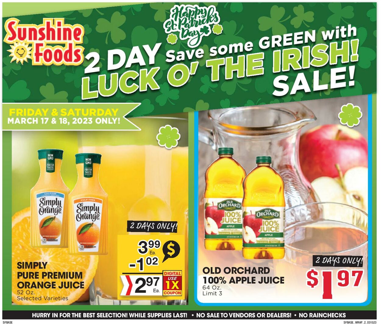 Sunshine Foods Weekly Ad Circular - valid 03/15-03/22/2023 (Page 10)