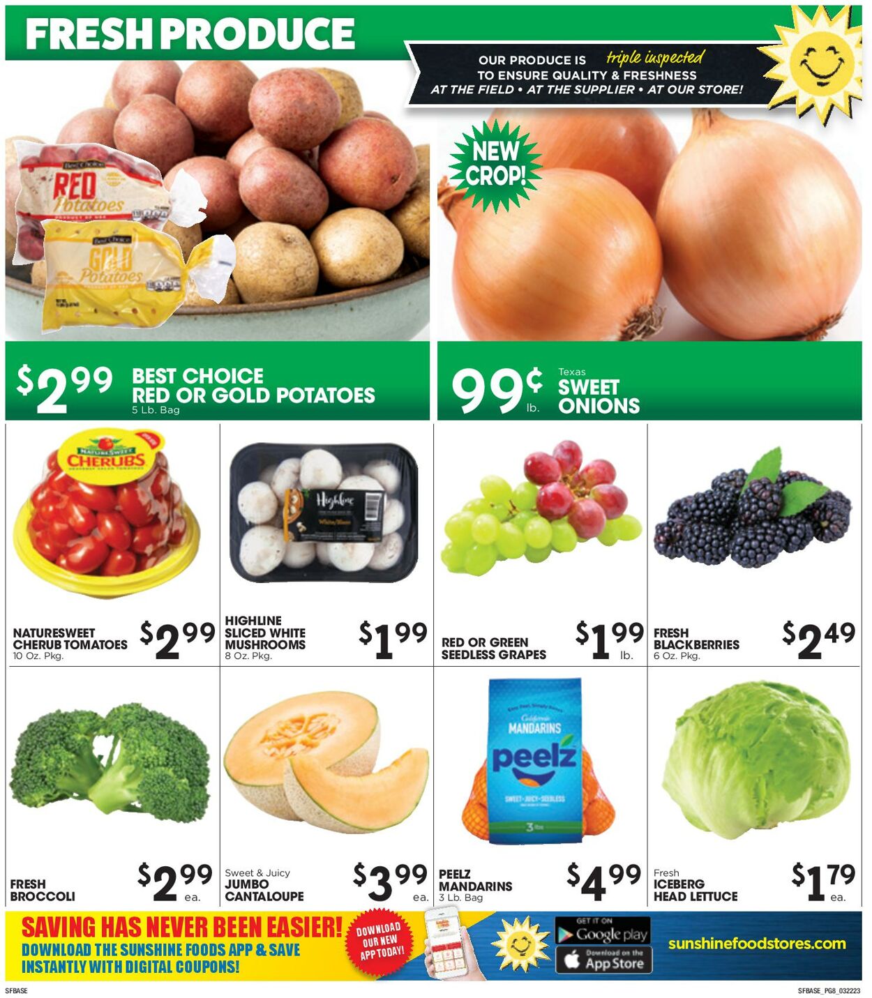 Sunshine Foods Weekly Ad Circular - valid 03/22-03/29/2023 (Page 8)