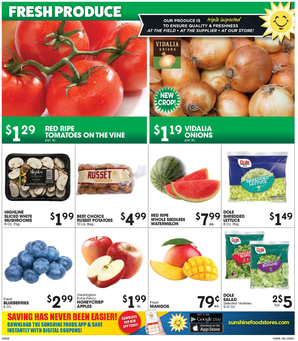 Sunshine Foods Weekly Ad Circular - valid 04/26-05/03/2023 (Page 8)