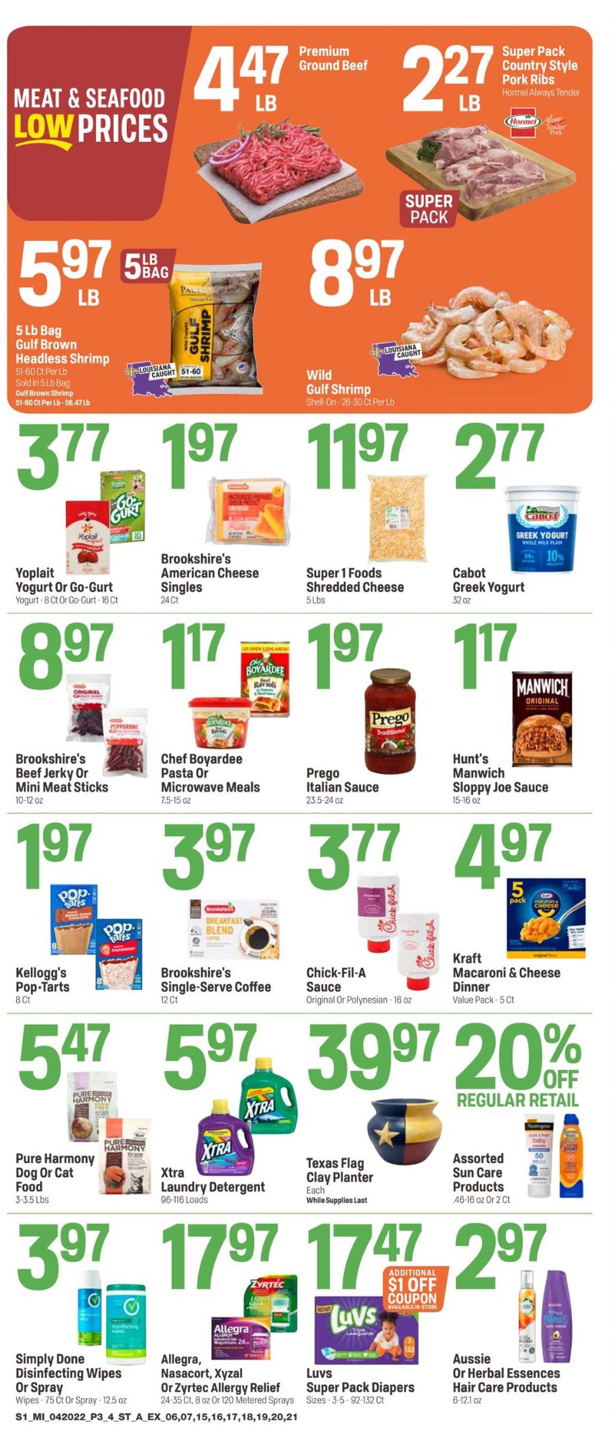 Super 1 Foods Weekly Ad Circular - valid 04/20-04/26/2022 (Page 3)