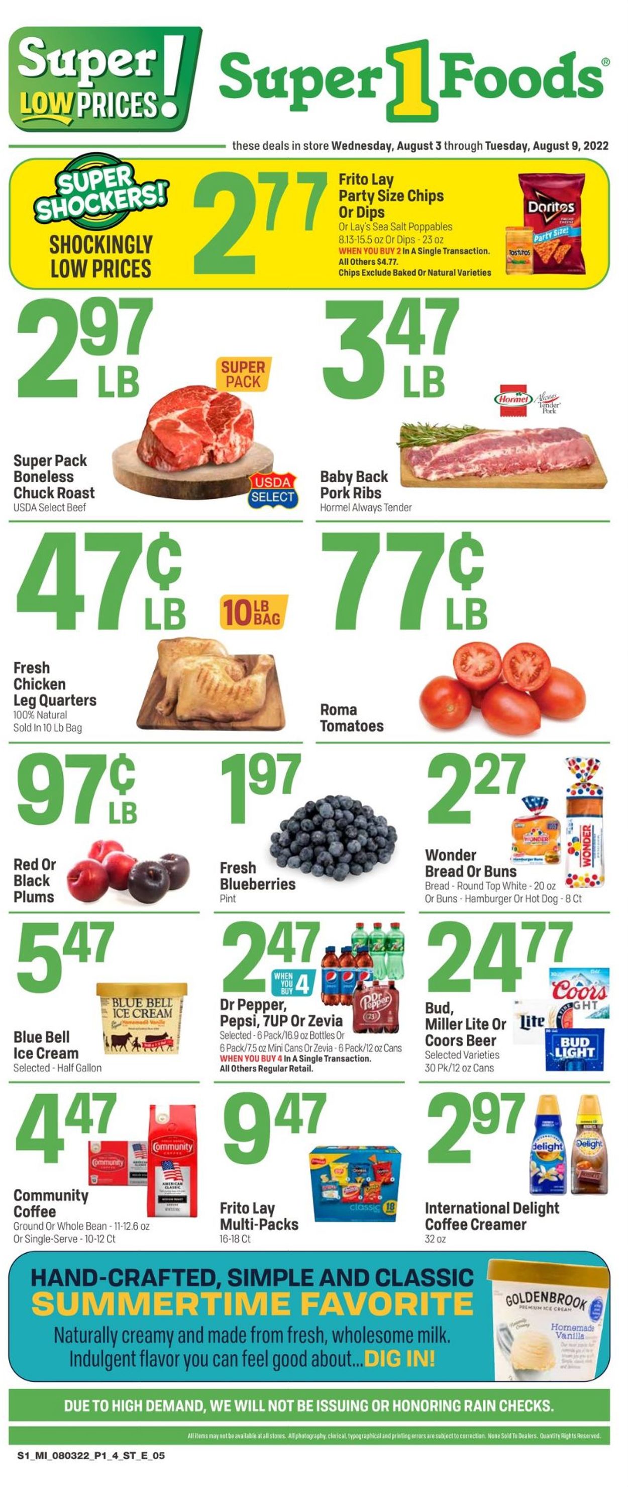 Super 1 Foods Weekly Ad Circular - valid 08/03-08/09/2022