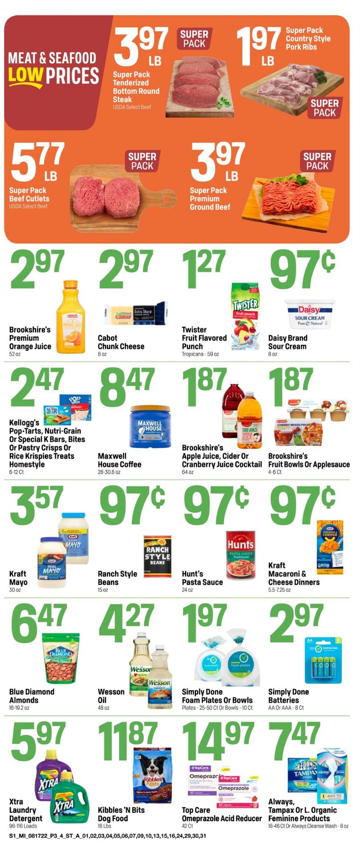 Super 1 Foods Weekly Ad Circular - valid 08/17-08/23/2022 (Page 3)