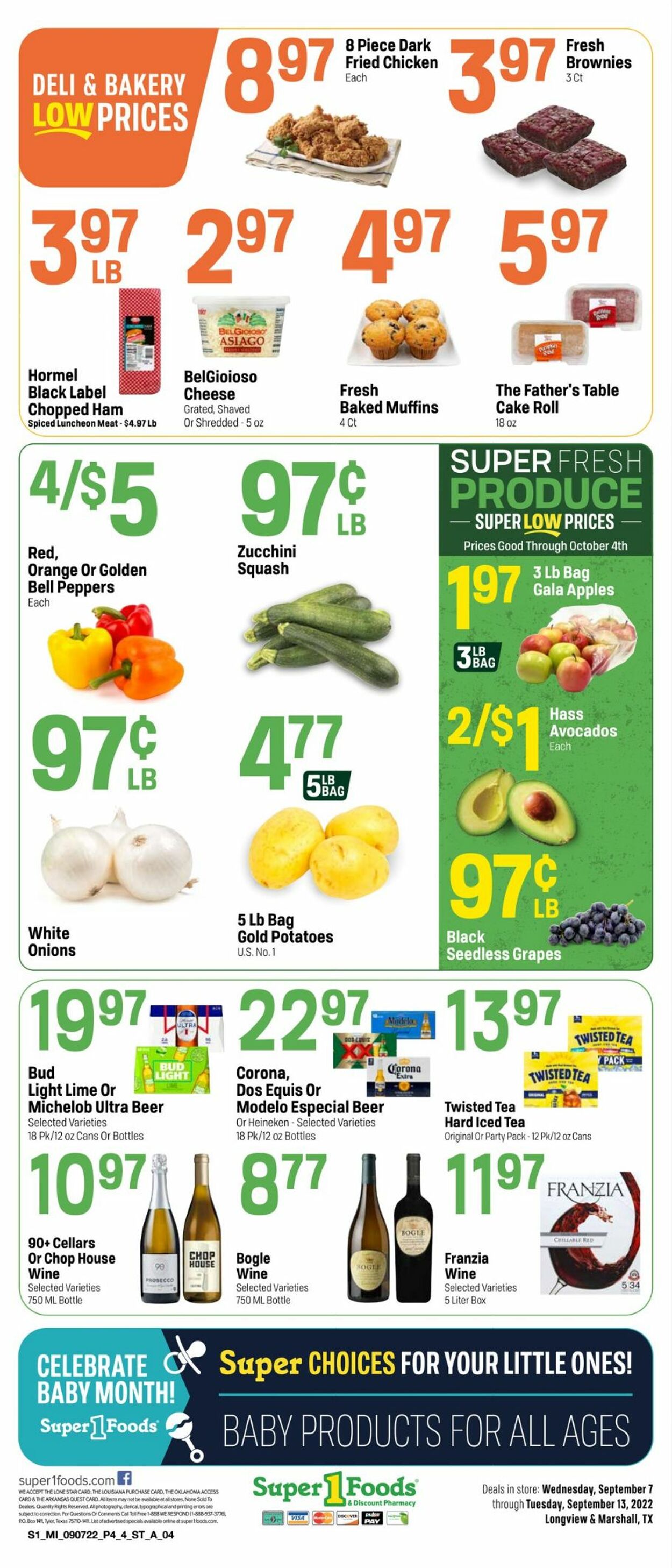 Super 1 Foods Weekly Ad Circular - valid 09/07-09/13/2022 (Page 4)