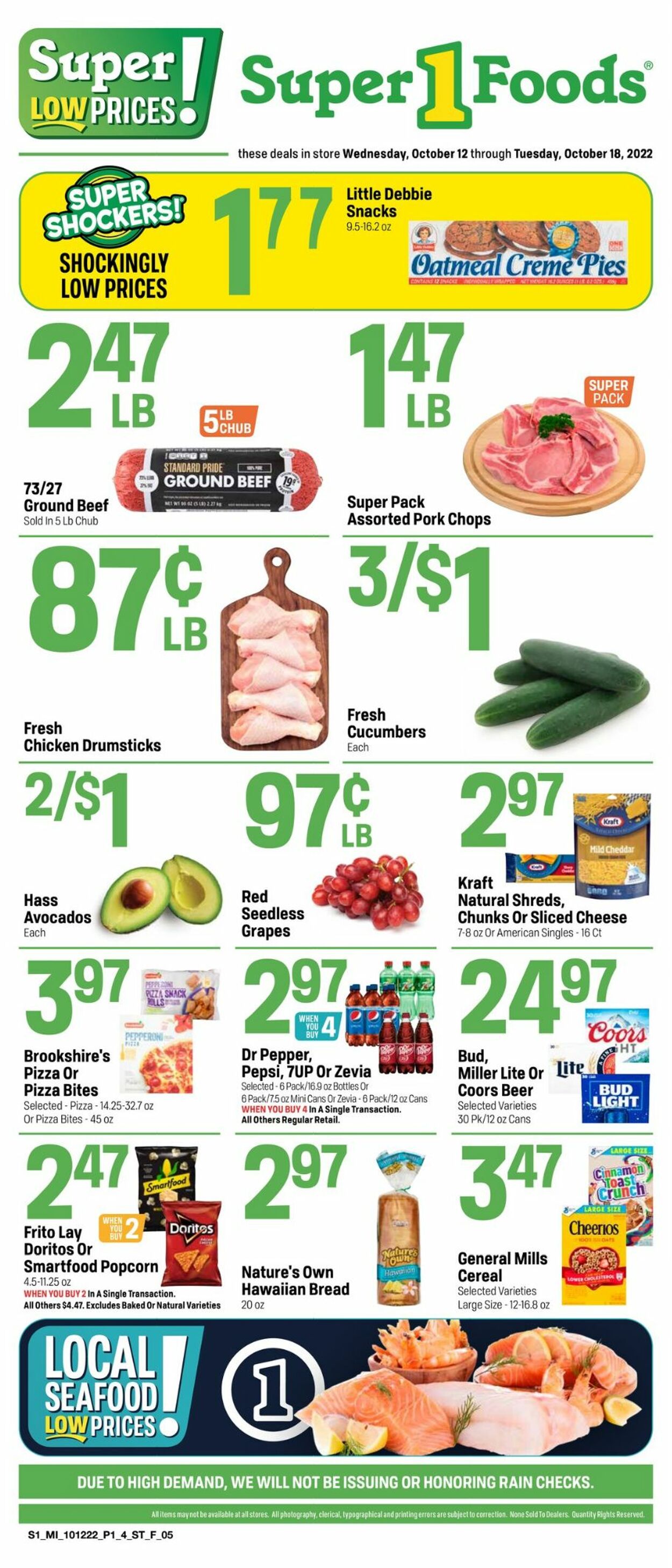 Super 1 Foods Weekly Ad Circular - valid 10/12-10/18/2022