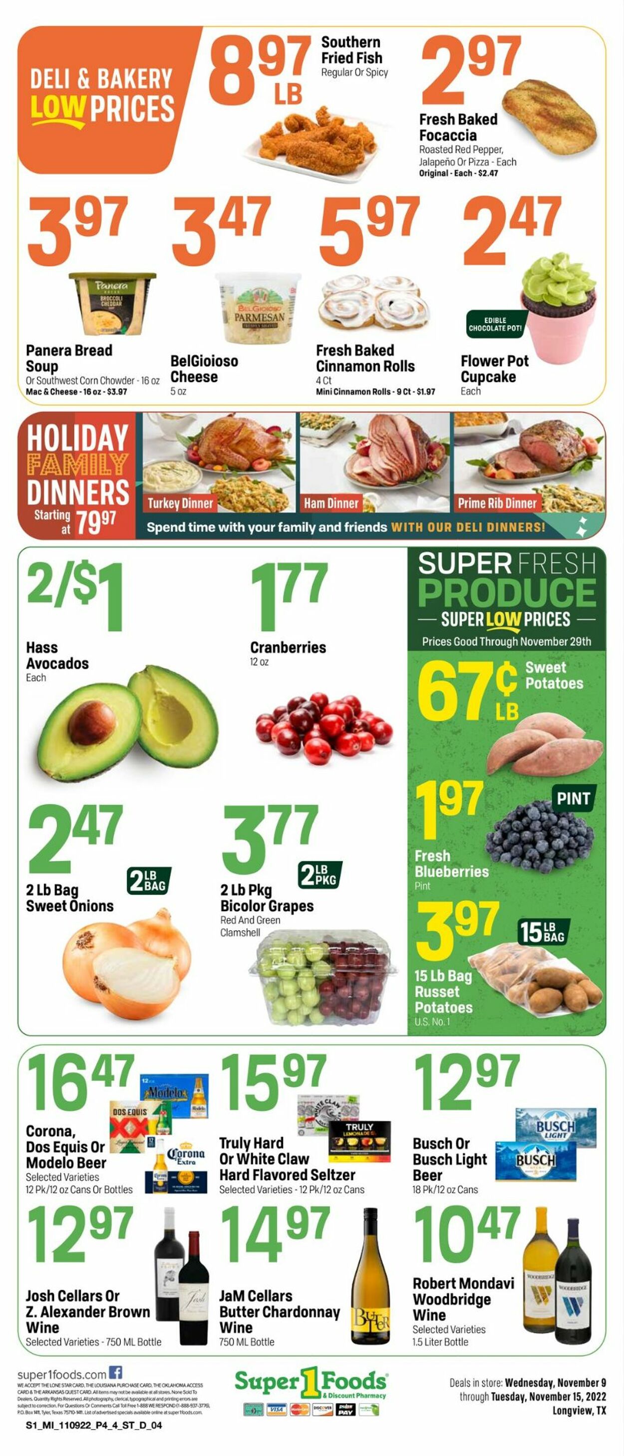 Super 1 Foods Weekly Ad Circular - valid 11/09-11/15/2022 (Page 4)