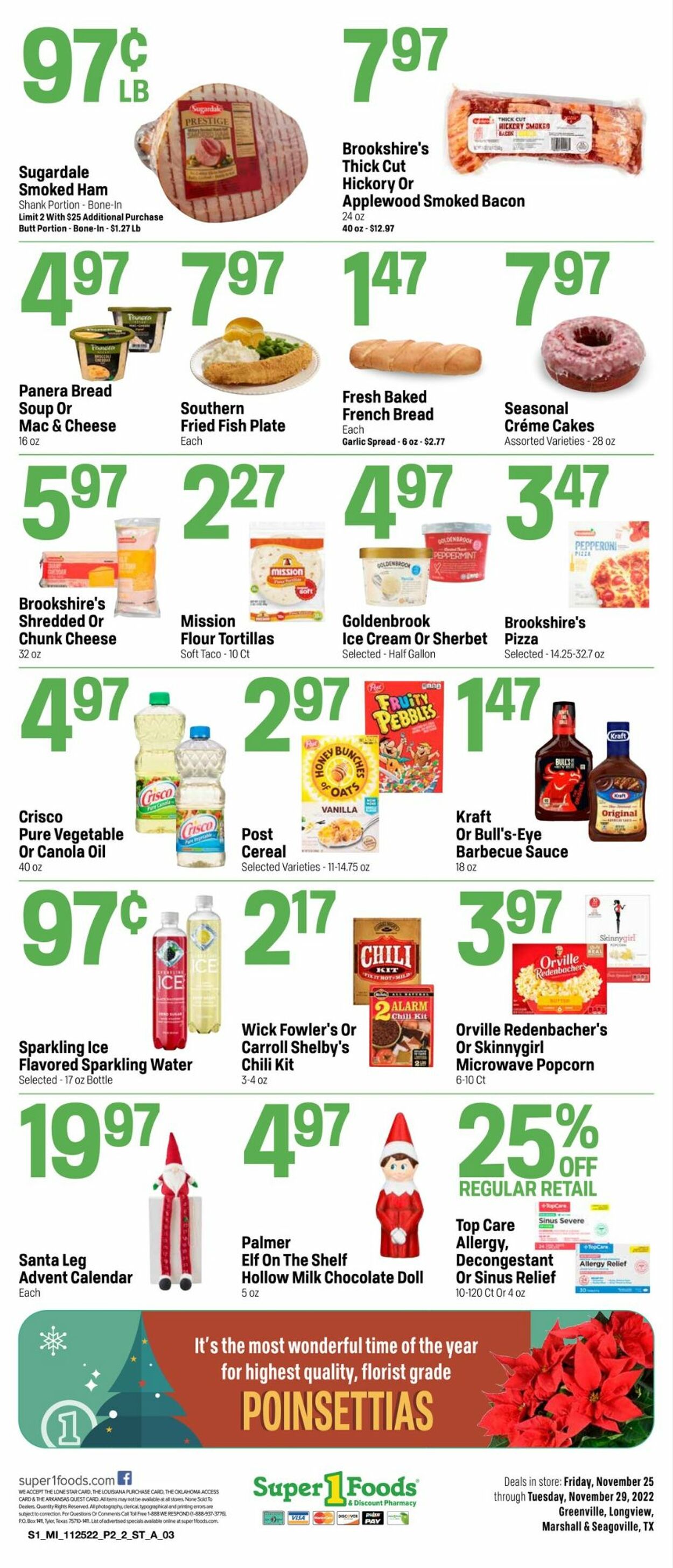 Super 1 Foods Weekly Ad Circular - valid 11/25-11/29/2022 (Page 2)