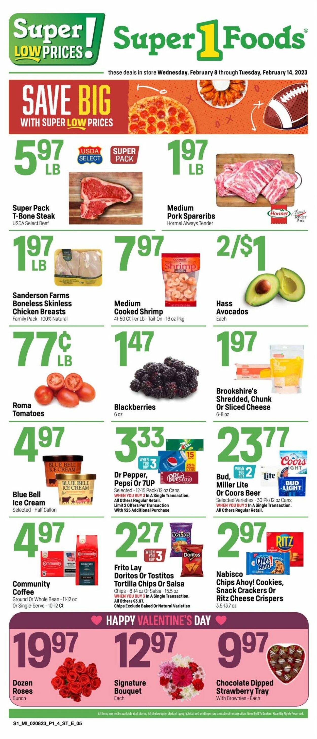 Super 1 Foods Weekly Ad Circular - valid 02/08-02/14/2023