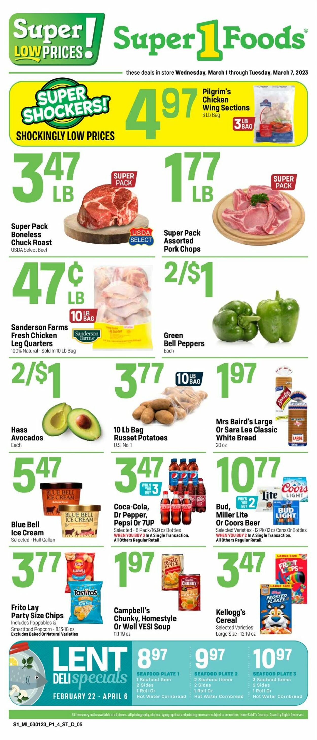 Super 1 Foods Weekly Ad Circular - valid 03/01-03/07/2023