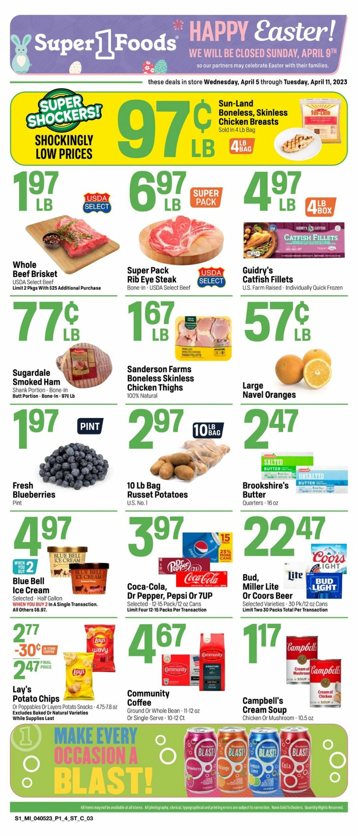 Super 1 Foods Weekly Ad Circular - valid 04/05-04/11/2023