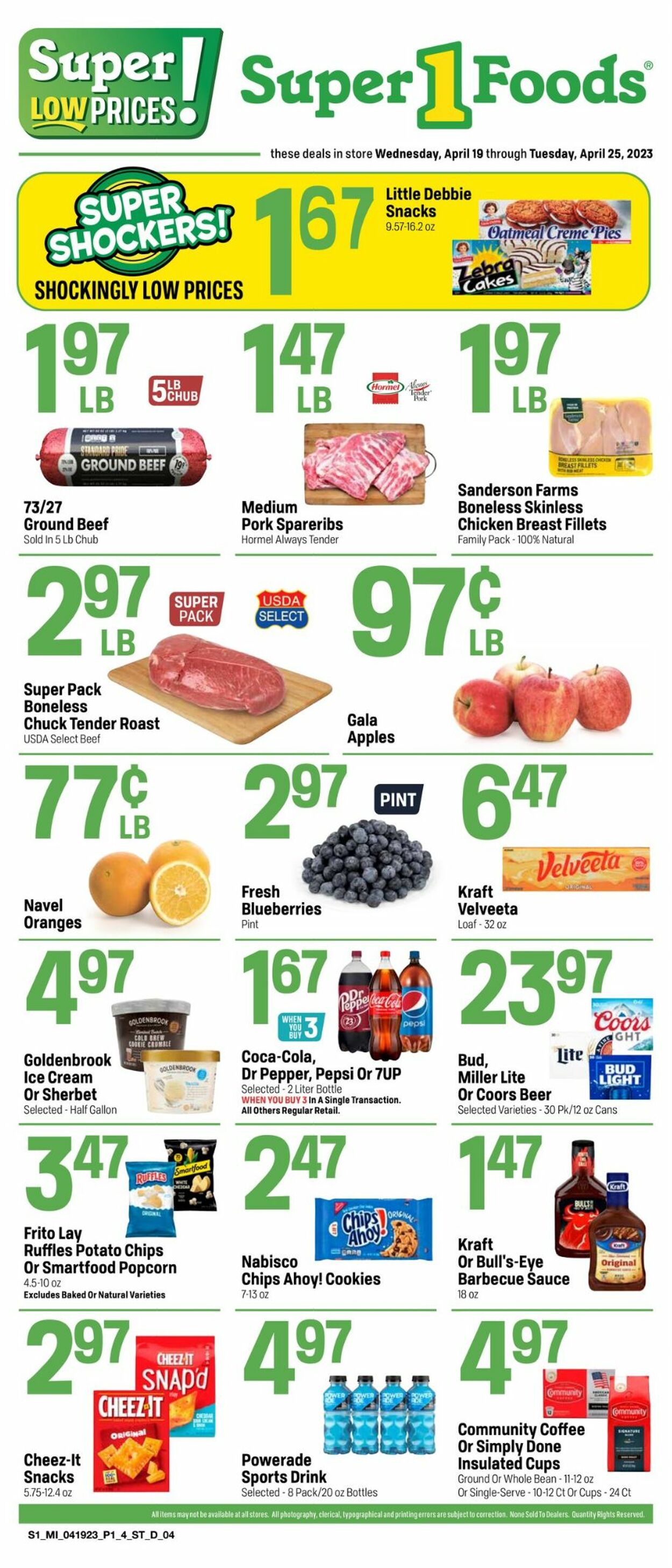 Super 1 Foods Weekly Ad Circular - valid 04/19-04/25/2023