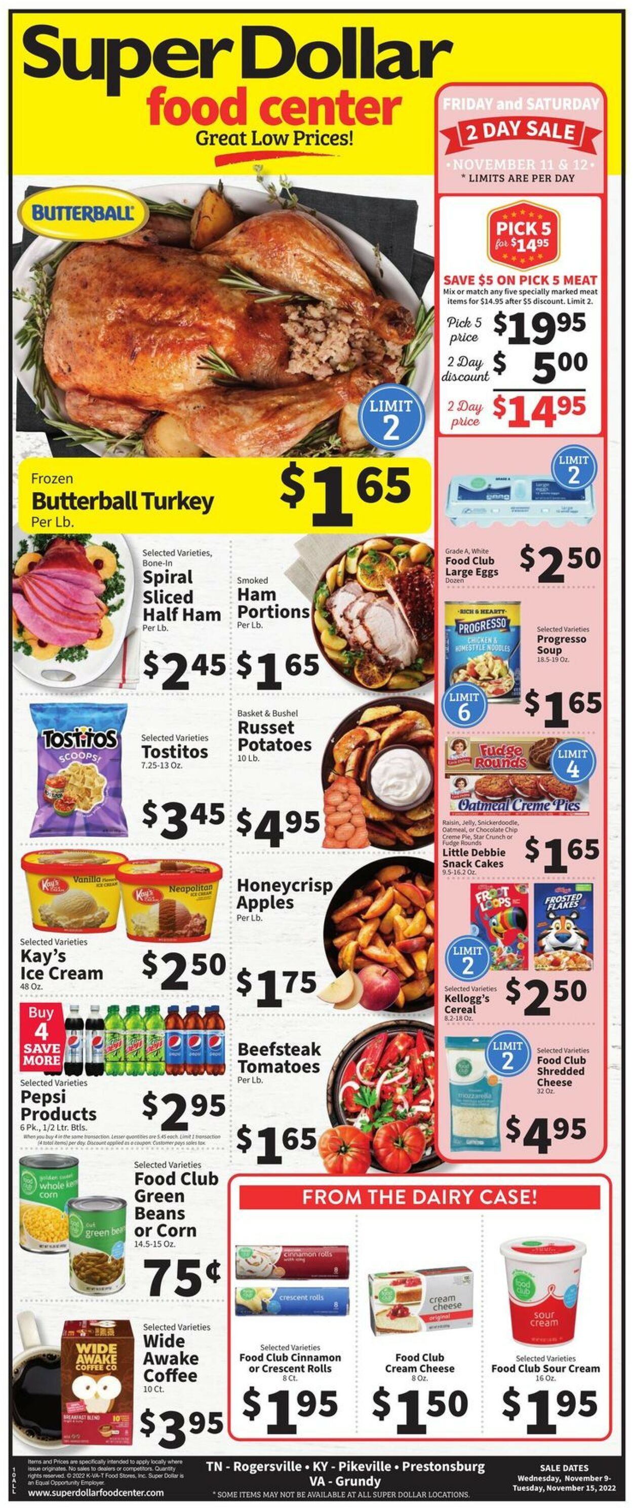 Super Dollar Food Center Weekly Ad Circular - valid 11/09-11/15/2022