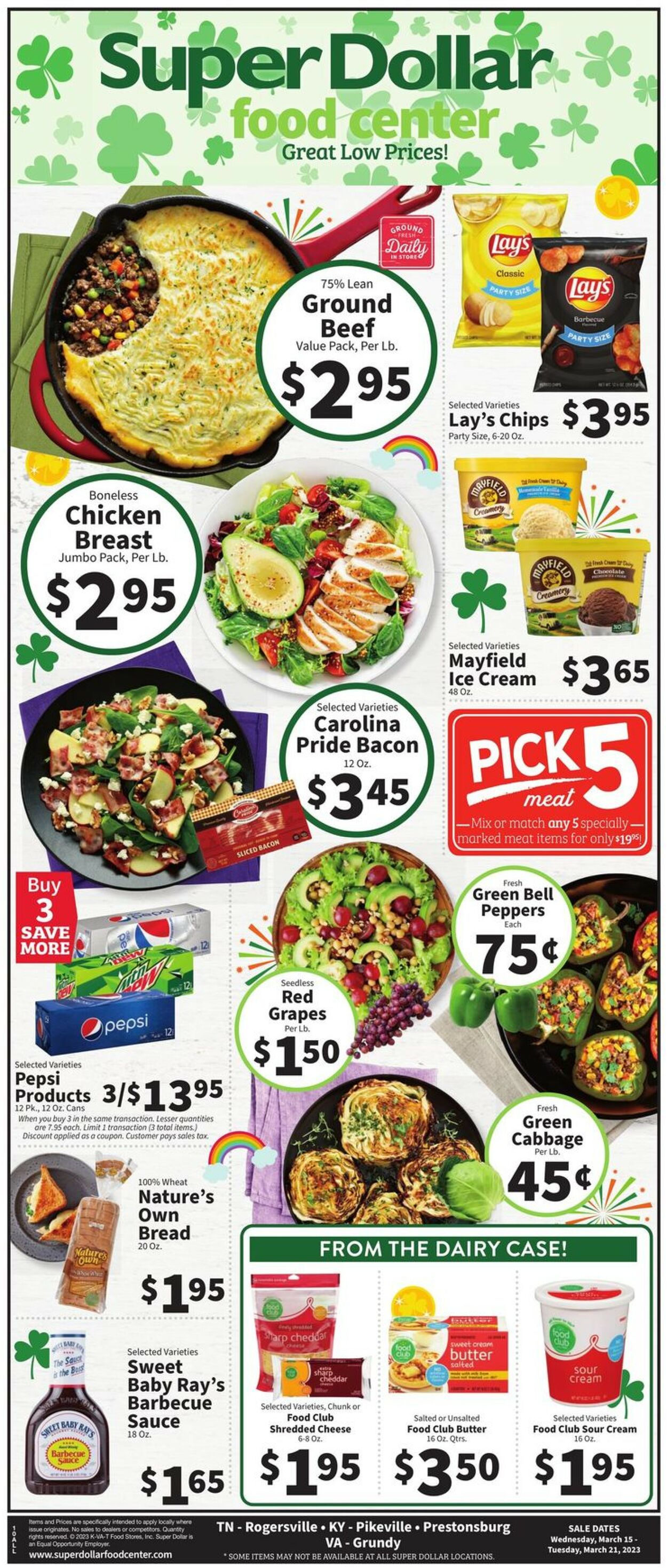 Super Dollar Food Center Weekly Ad Circular - valid 03/15-03/21/2023
