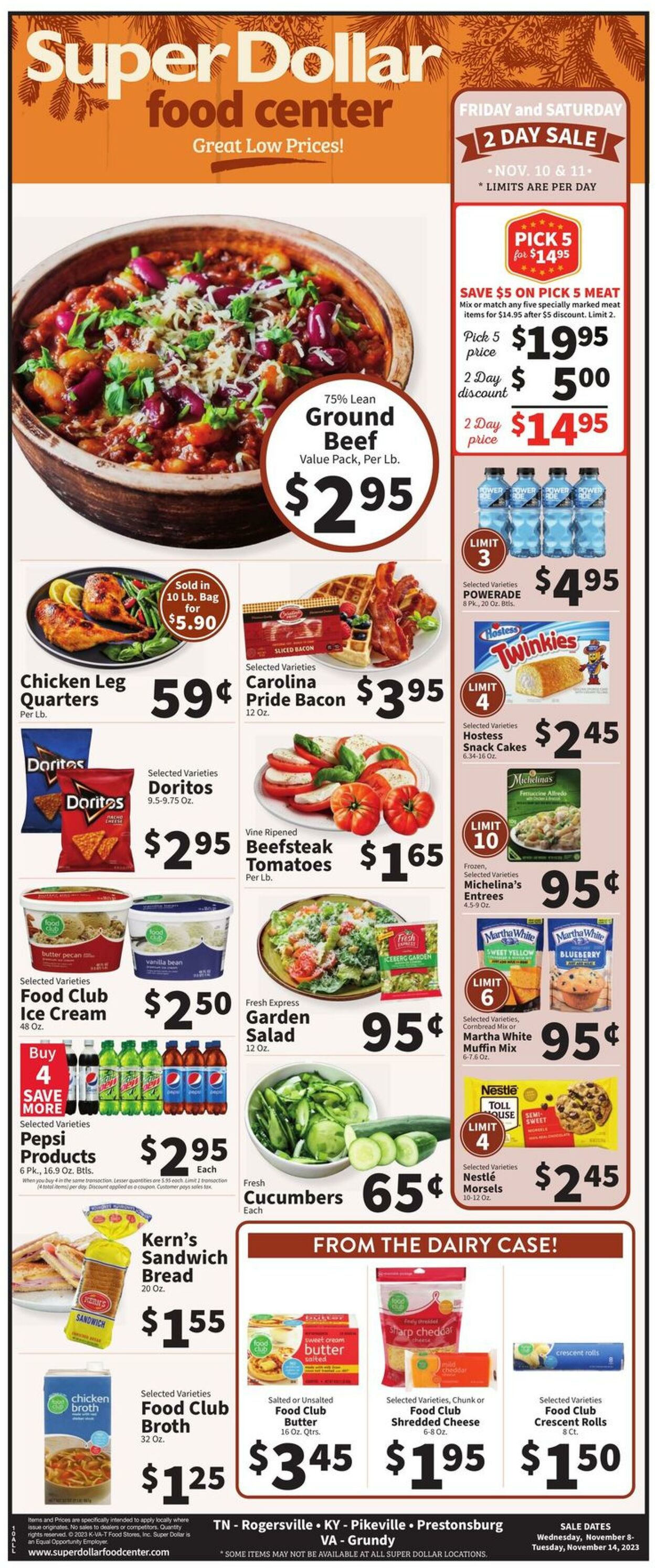 Super Dollar Food Center Weekly Ad Circular - valid 11/08-11/14/2023