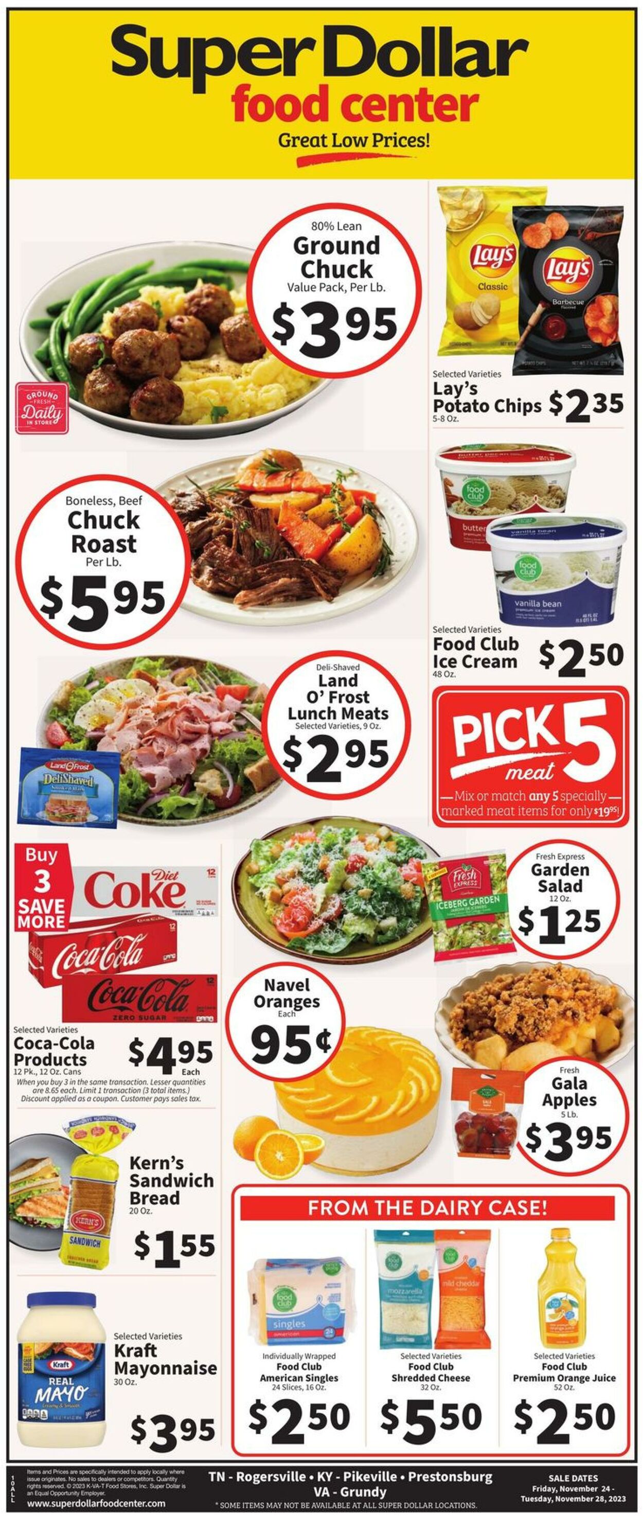 Super Dollar Food Center Weekly Ad Circular - valid 11/24-11/28/2023