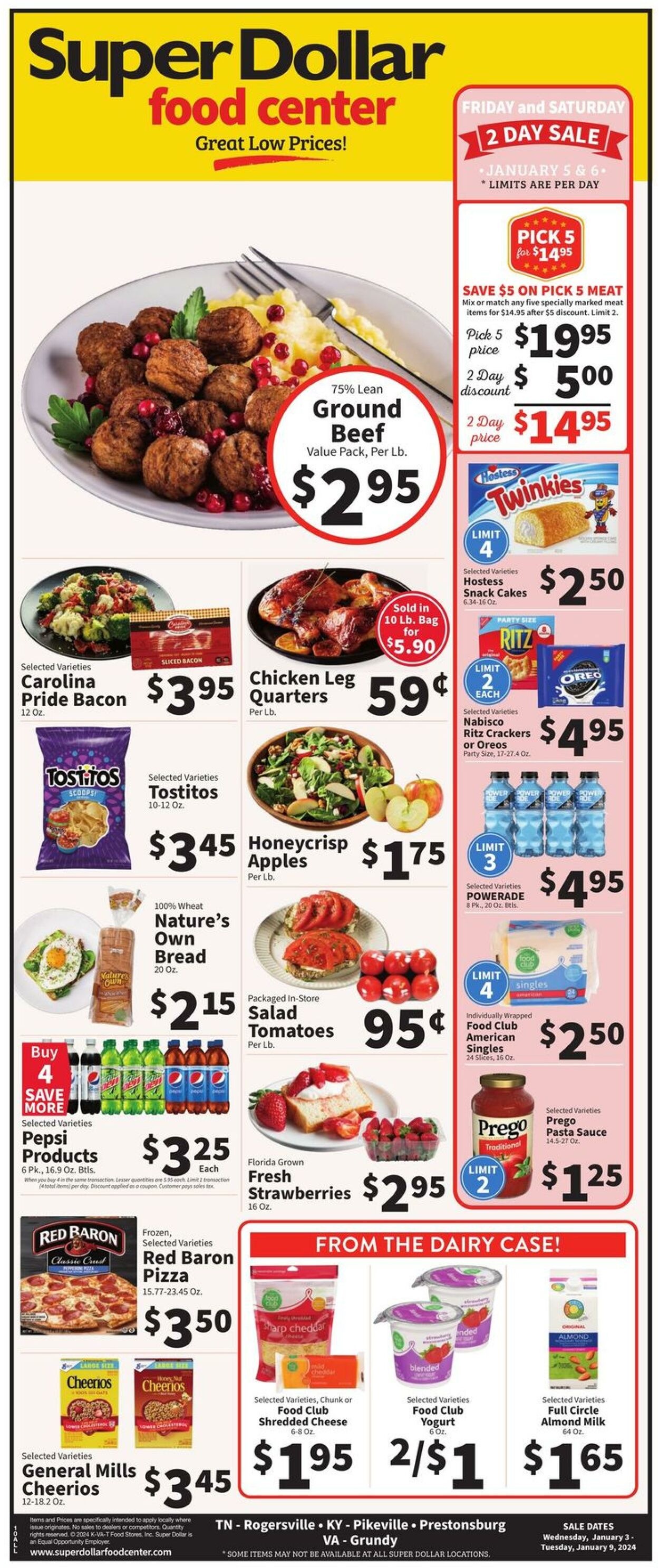 Super Dollar Food Center Weekly Ad Circular - valid 01/03-01/09/2024