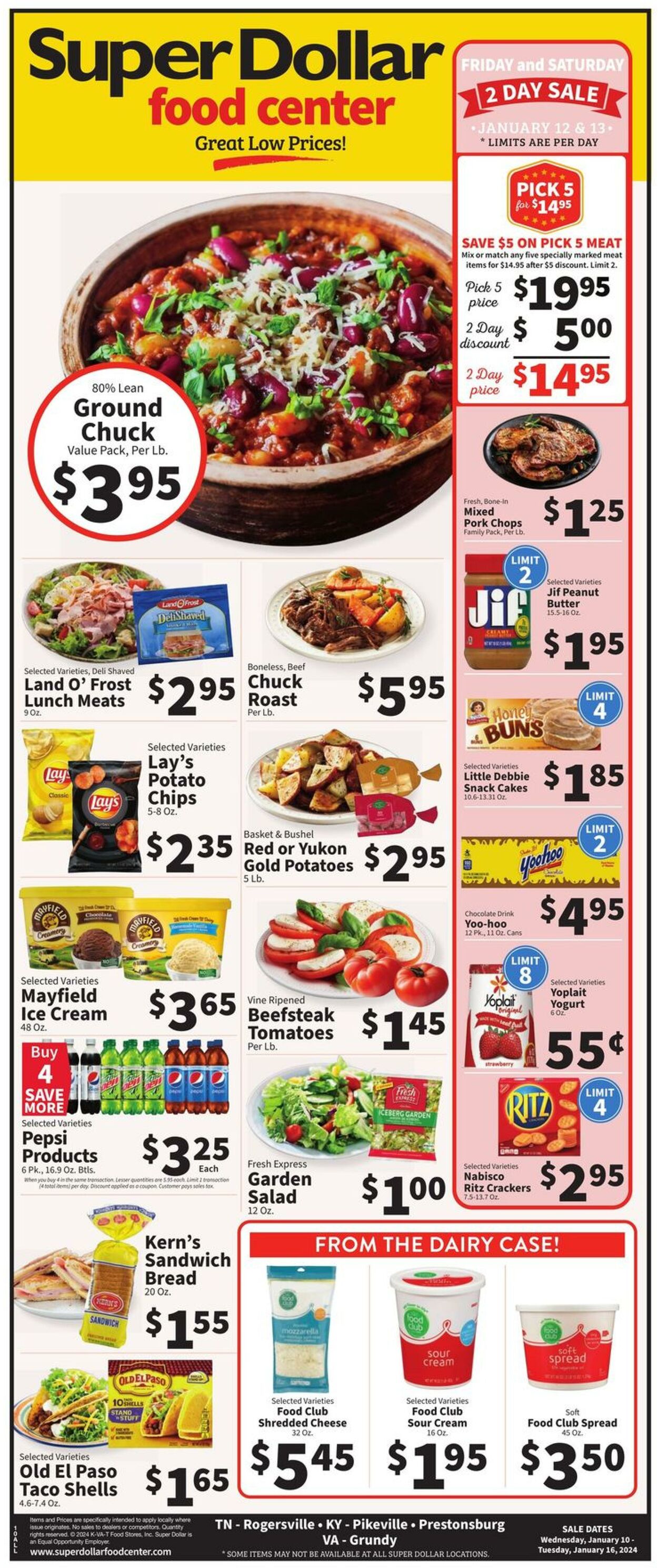 Super Dollar Food Center Weekly Ad Circular - valid 01/10-01/16/2024
