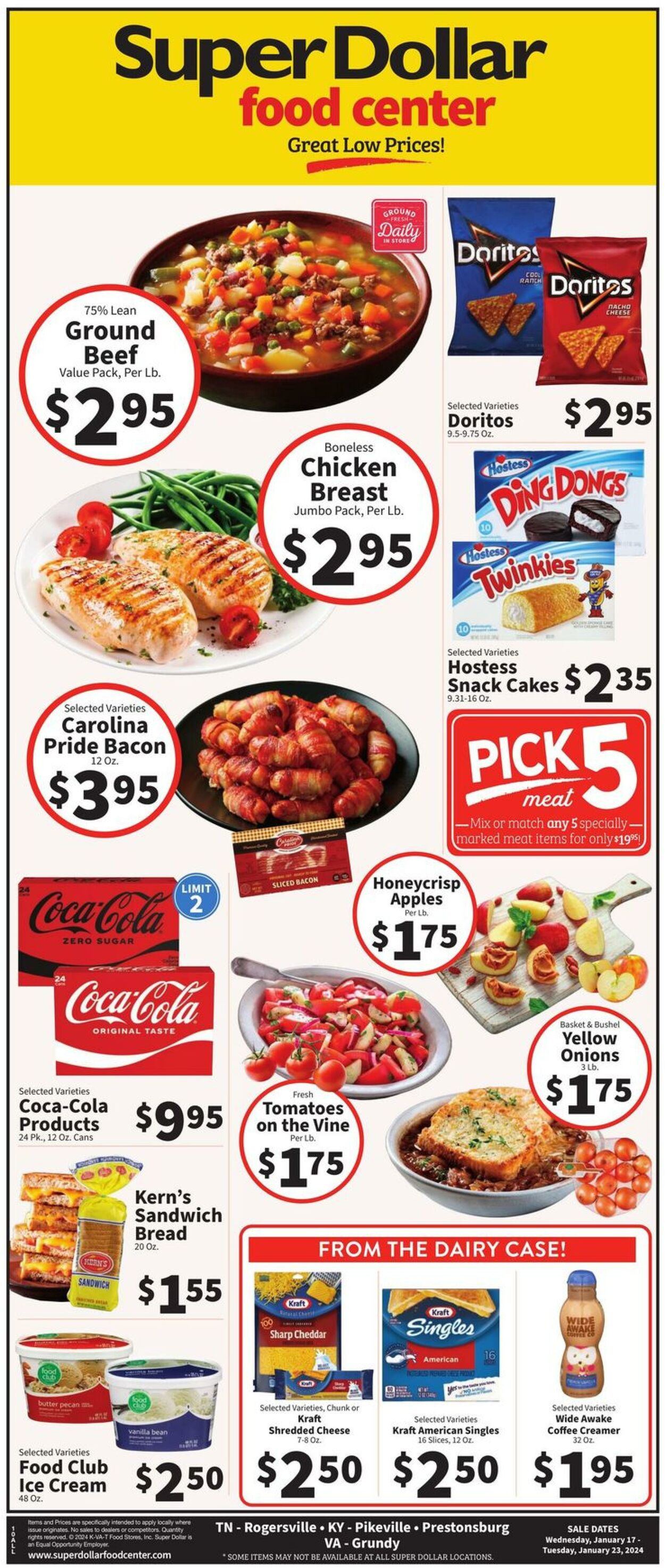 Super Dollar Food Center Weekly Ad Circular - valid 01/17-01/23/2024