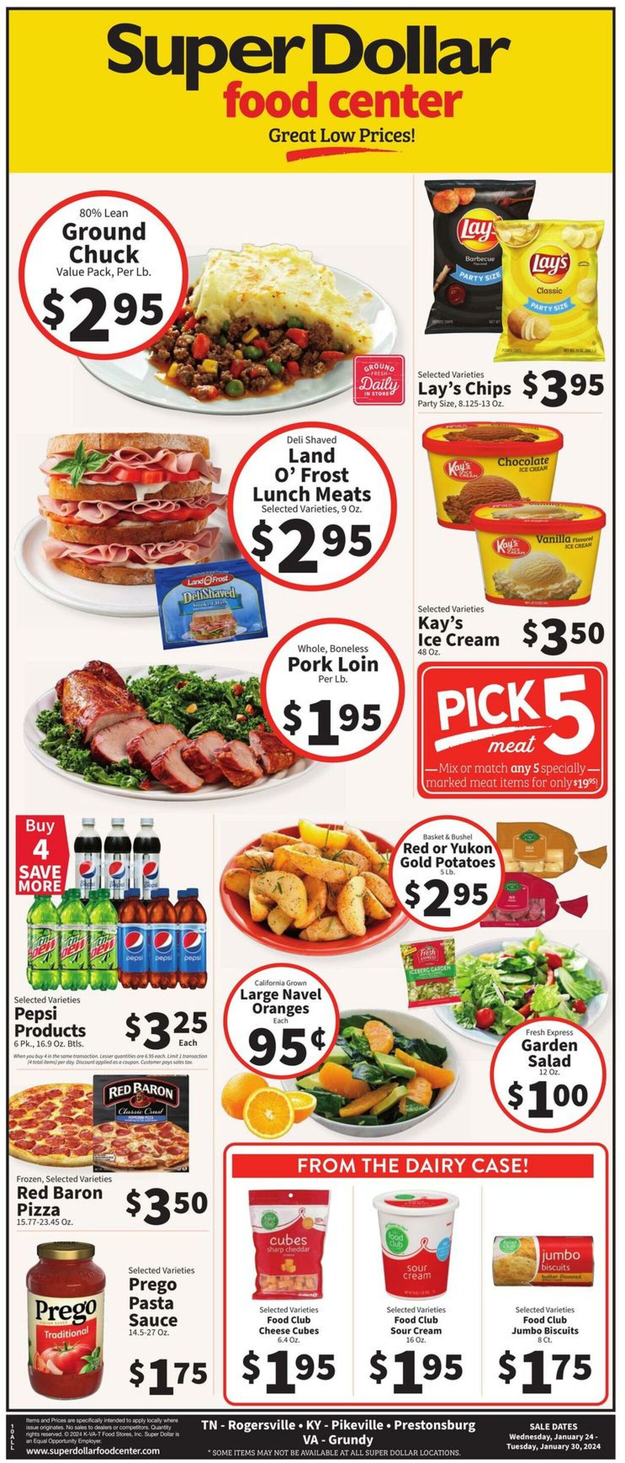 Super Dollar Food Center Weekly Ad Circular - valid 01/24-01/30/2024