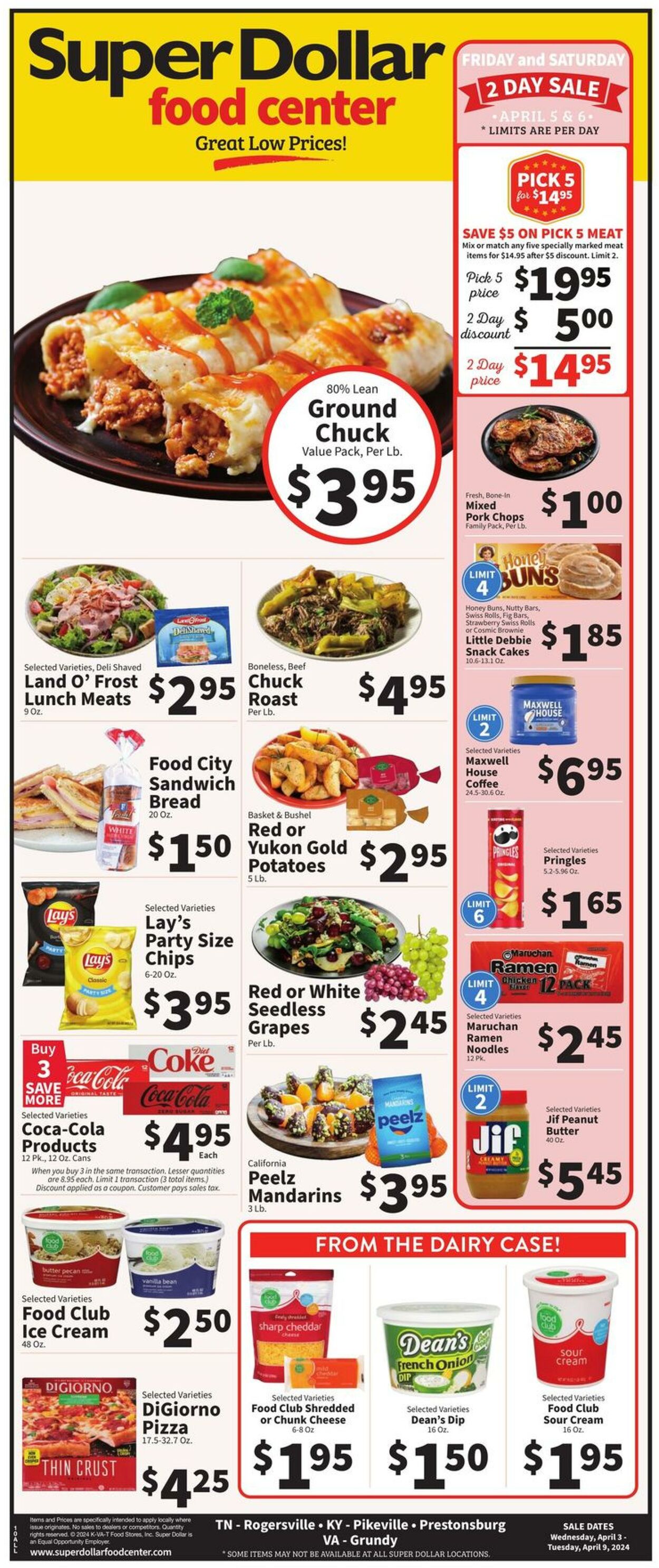 Super Dollar Food Center Weekly Ad Circular - valid 04/03-04/09/2024