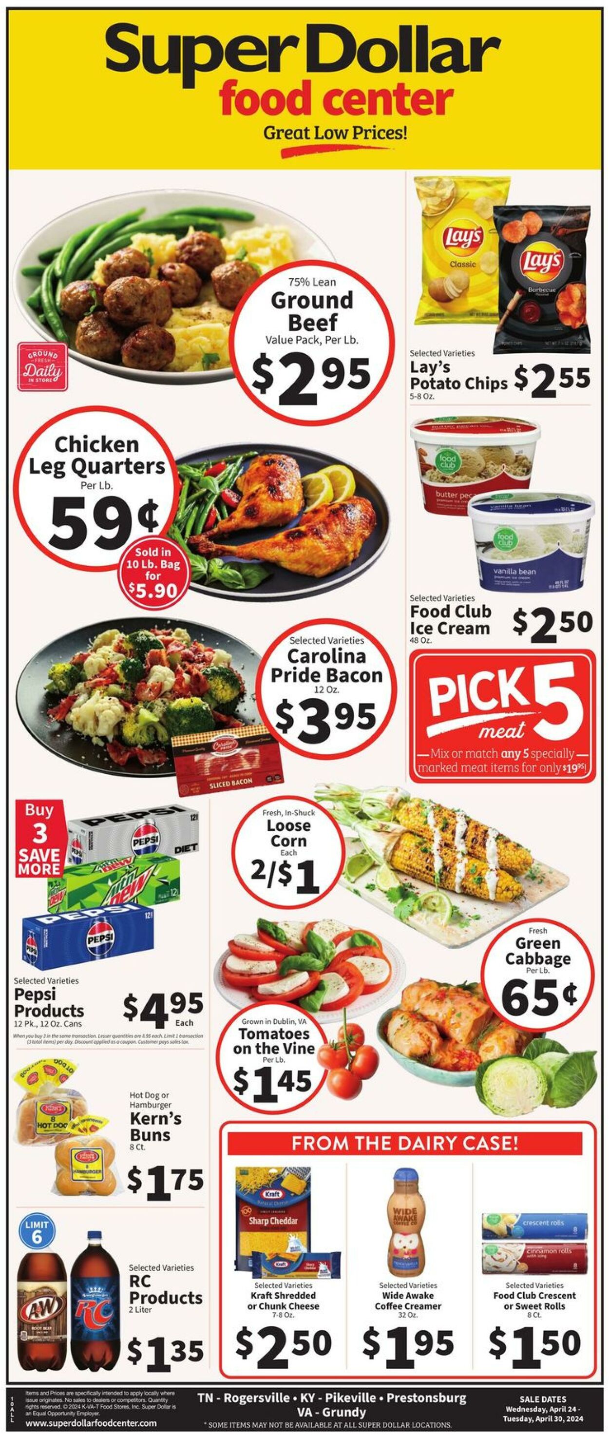 Super Dollar Food Center Weekly Ad Circular - valid 04/24-04/30/2024