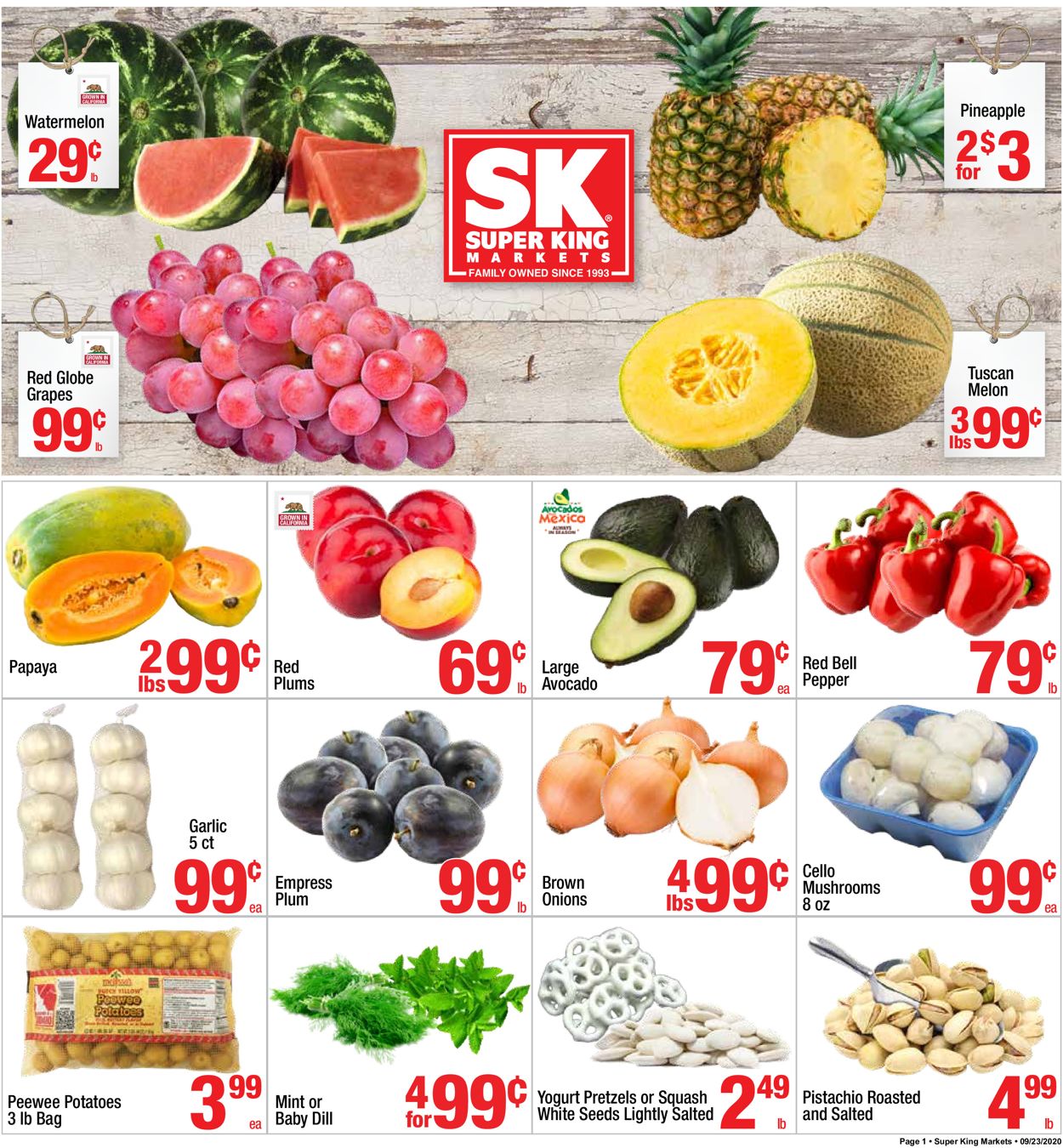 Super King Market Weekly Ad Circular - valid 09/23-09/29/2020