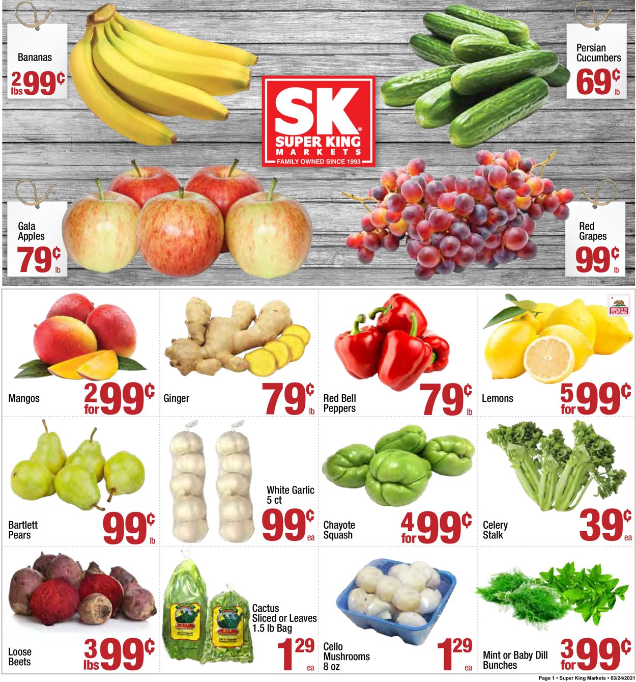 Super King Market Weekly Ad Circular - valid 03/24-03/30/2021