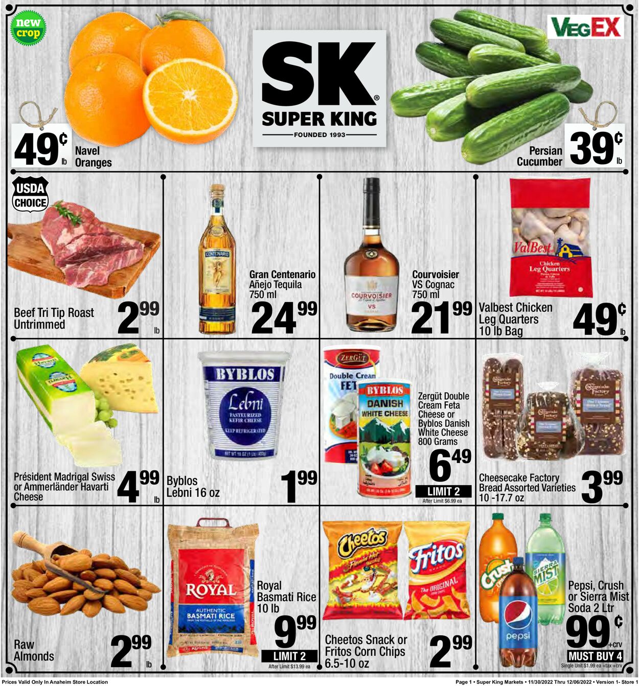 Super King Market Weekly Ad Circular - valid 11/30-12/06/2022