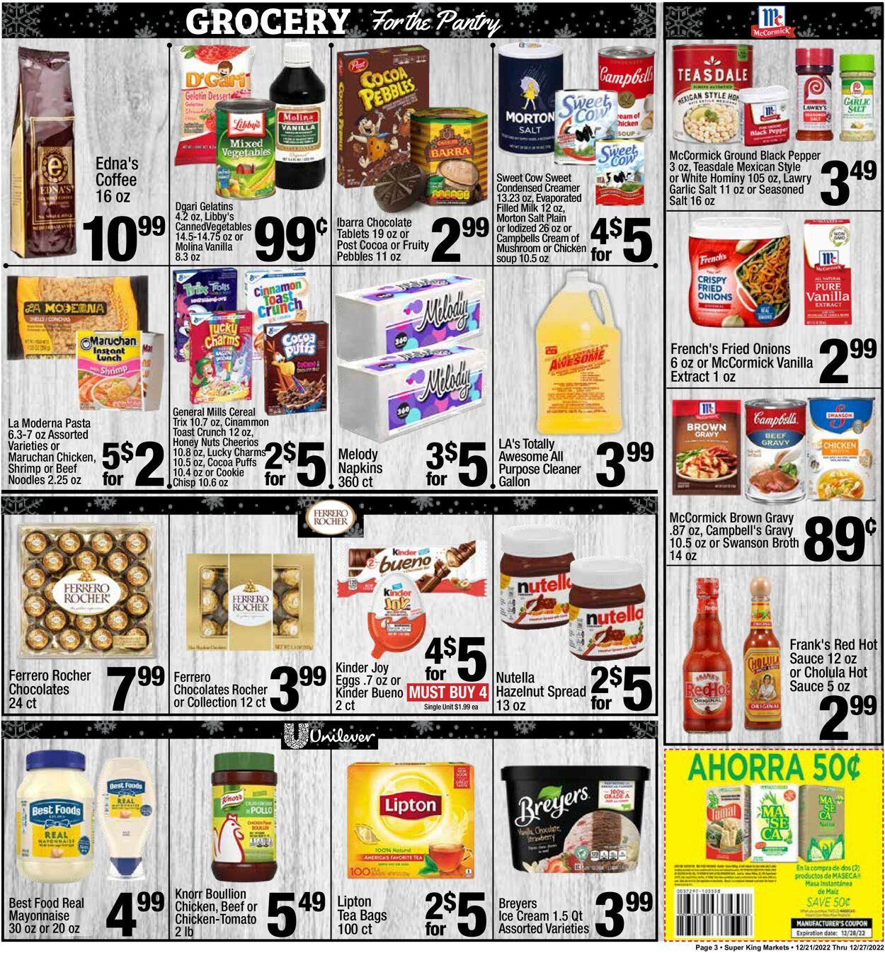 Super King Market Weekly Ad Circular - valid 12/21-12/27/2022 (Page 3)