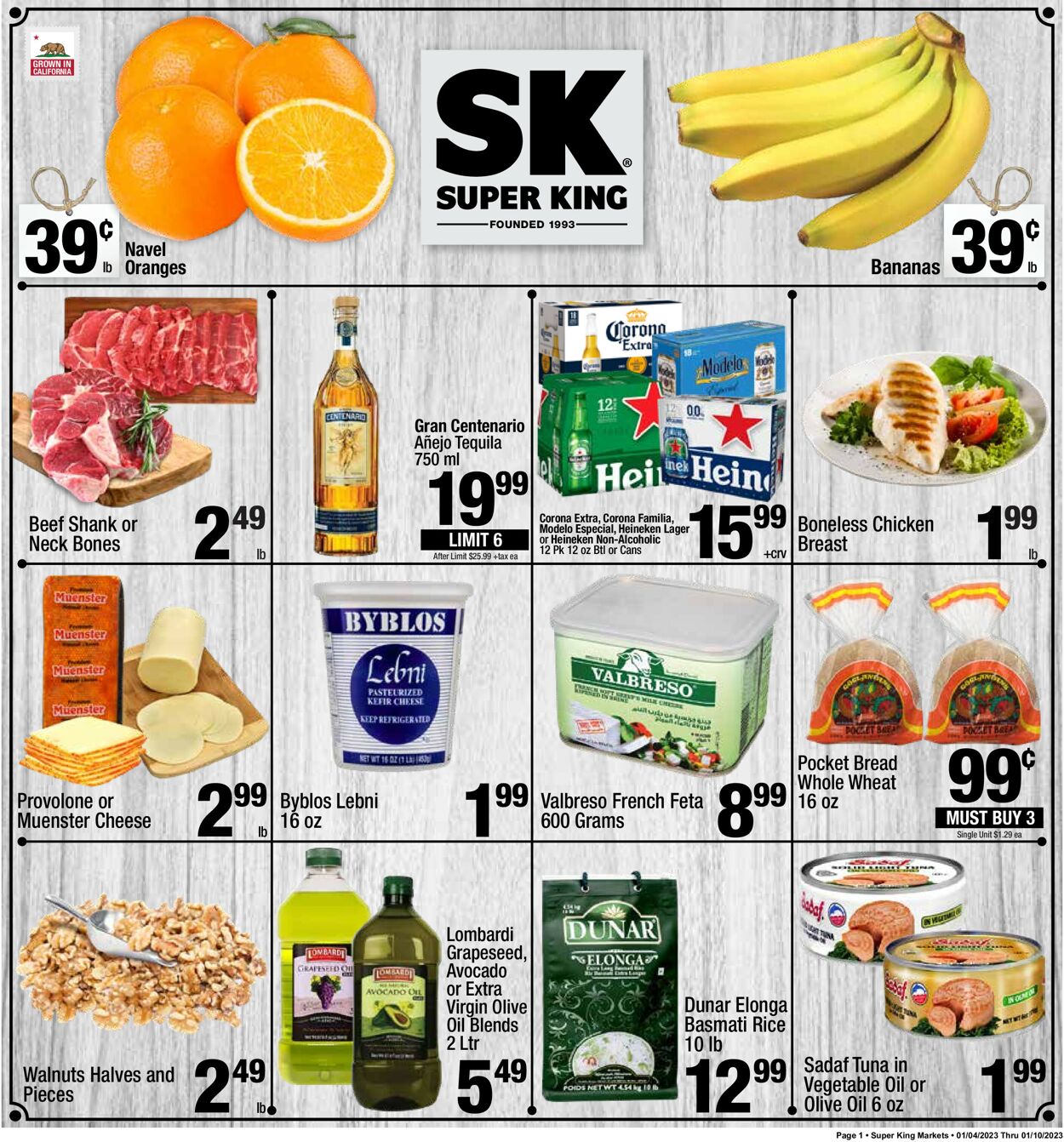 Super King Market Weekly Ad Circular - valid 01/04-01/10/2023
