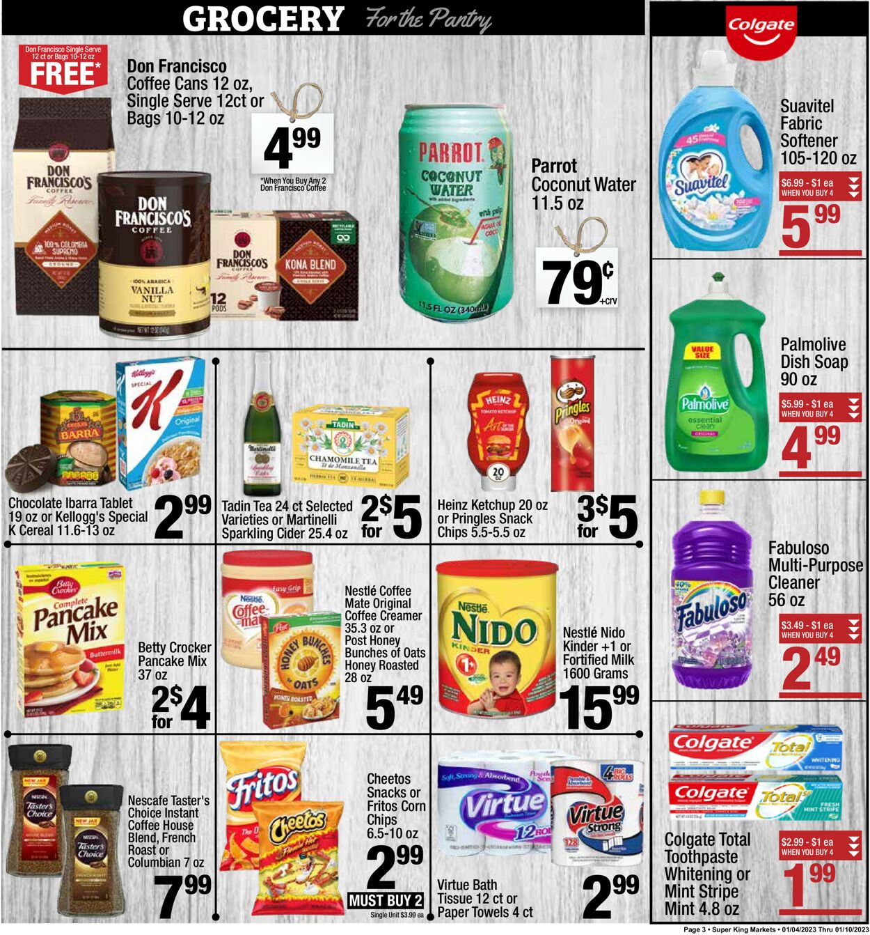 Super King Market Weekly Ad Circular - valid 01/04-01/10/2023 (Page 3)