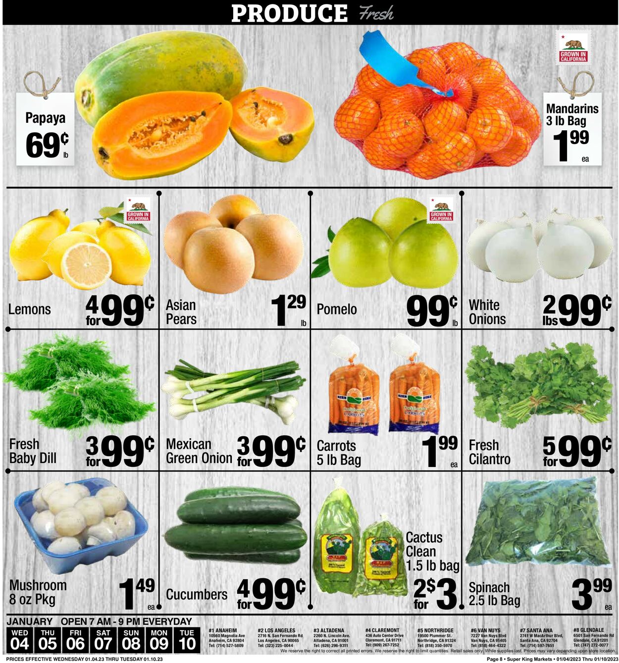 Super King Market Weekly Ad Circular - valid 01/04-01/10/2023 (Page 8)