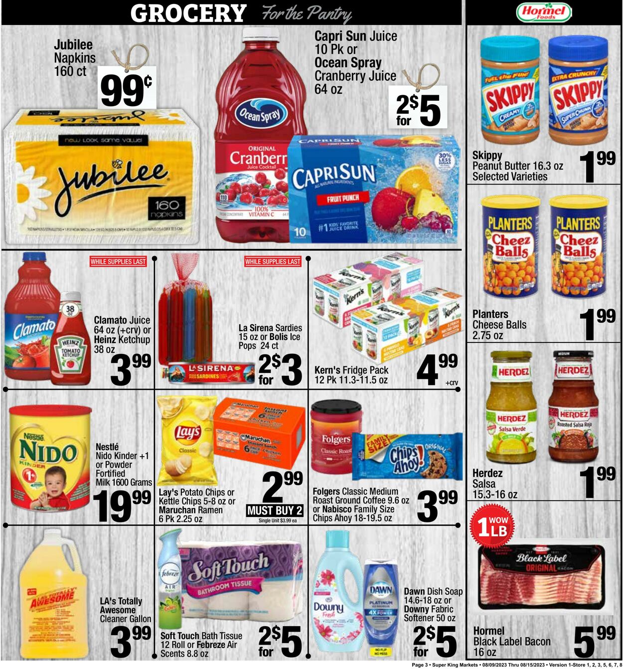 Super King Market Weekly Ad Circular - valid 08/09-08/15/2023 (Page 3)