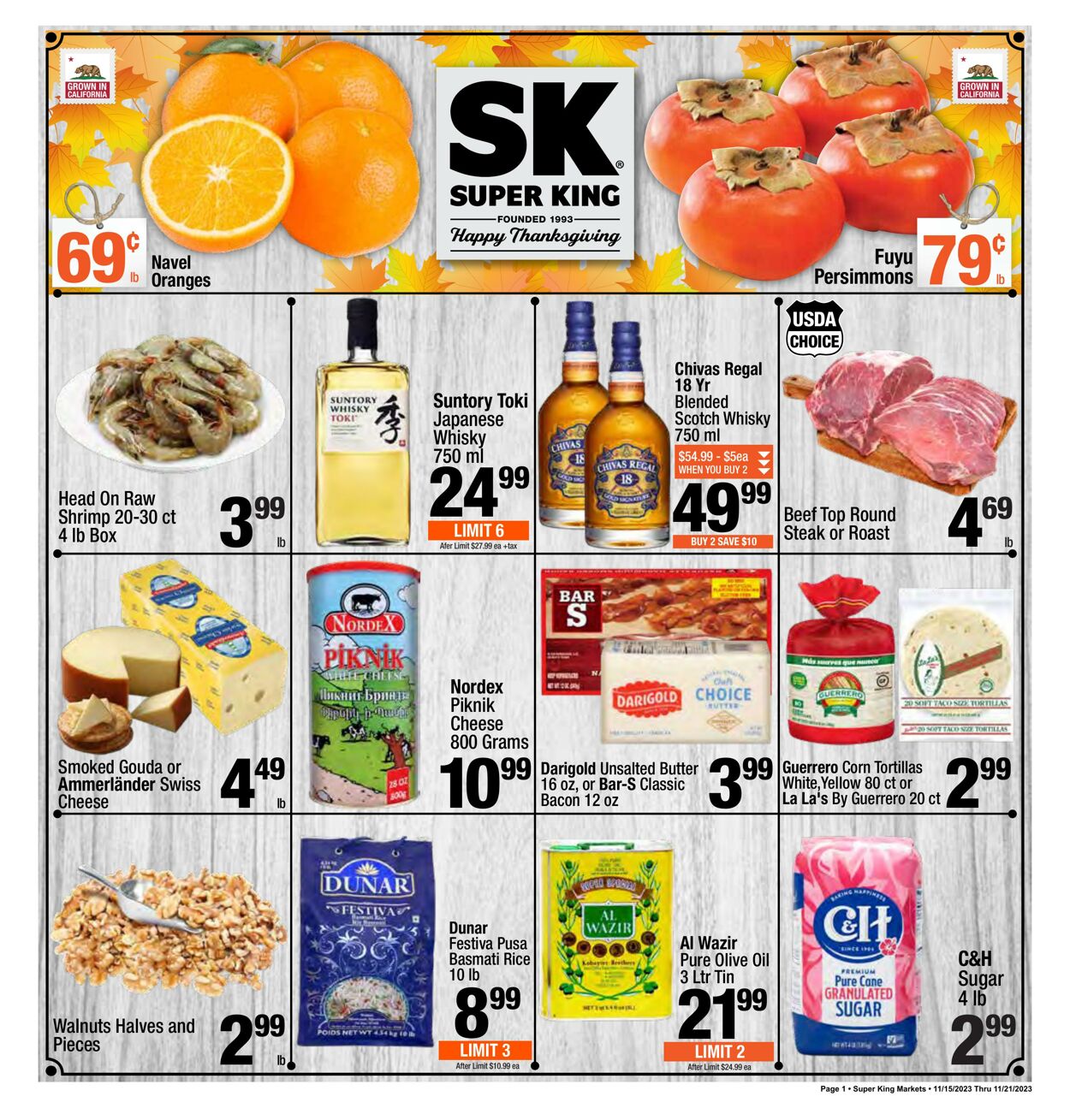 Super King Market Weekly Ad Circular - valid 11/15-11/21/2023